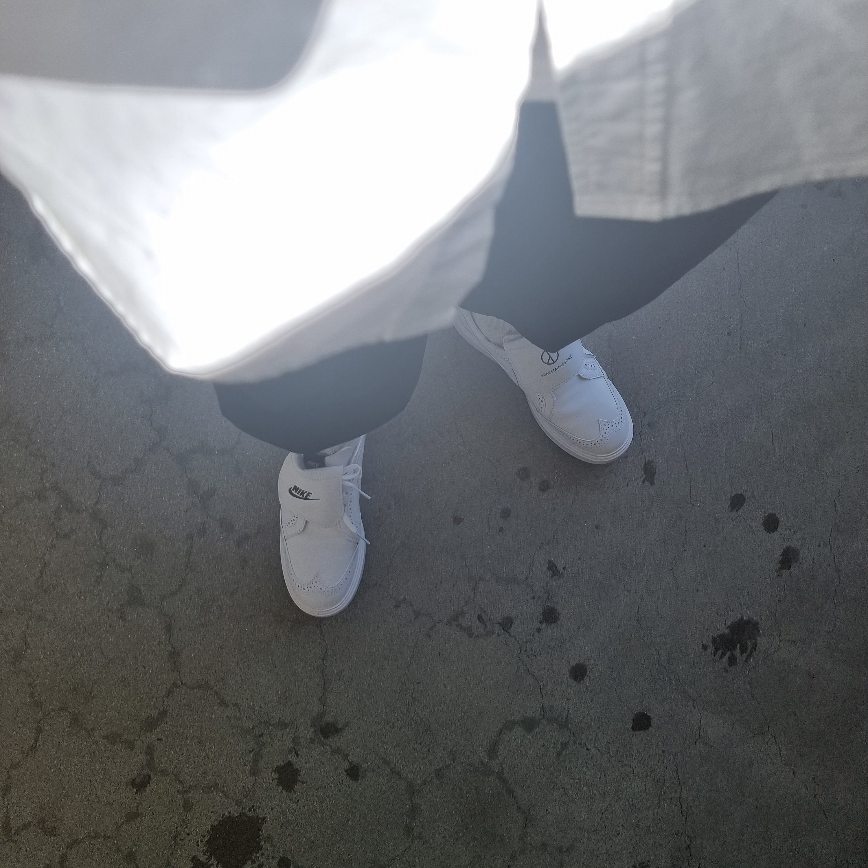 Nike x Peaceminusone Kwondo1 White 착용 스타일
