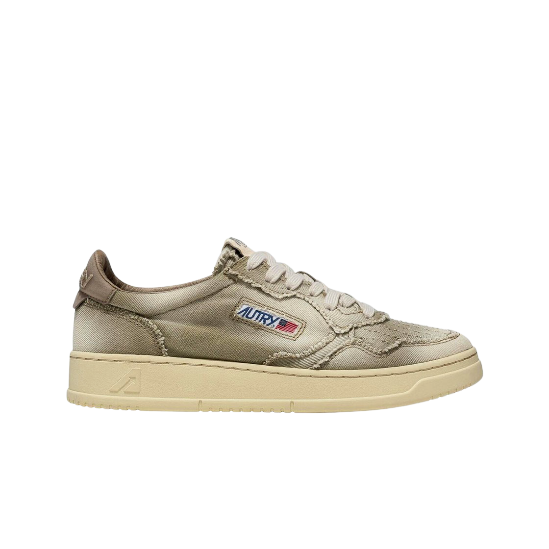 (W) 오트리 메달리스트 로우 액션 데님 스니커즈 데님((W) Autry Medalist Low Action Denim Sneakers Denim) - 1