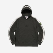 Supreme x Stone Island Stripe Hooded Sweatshirt Black - 22SS