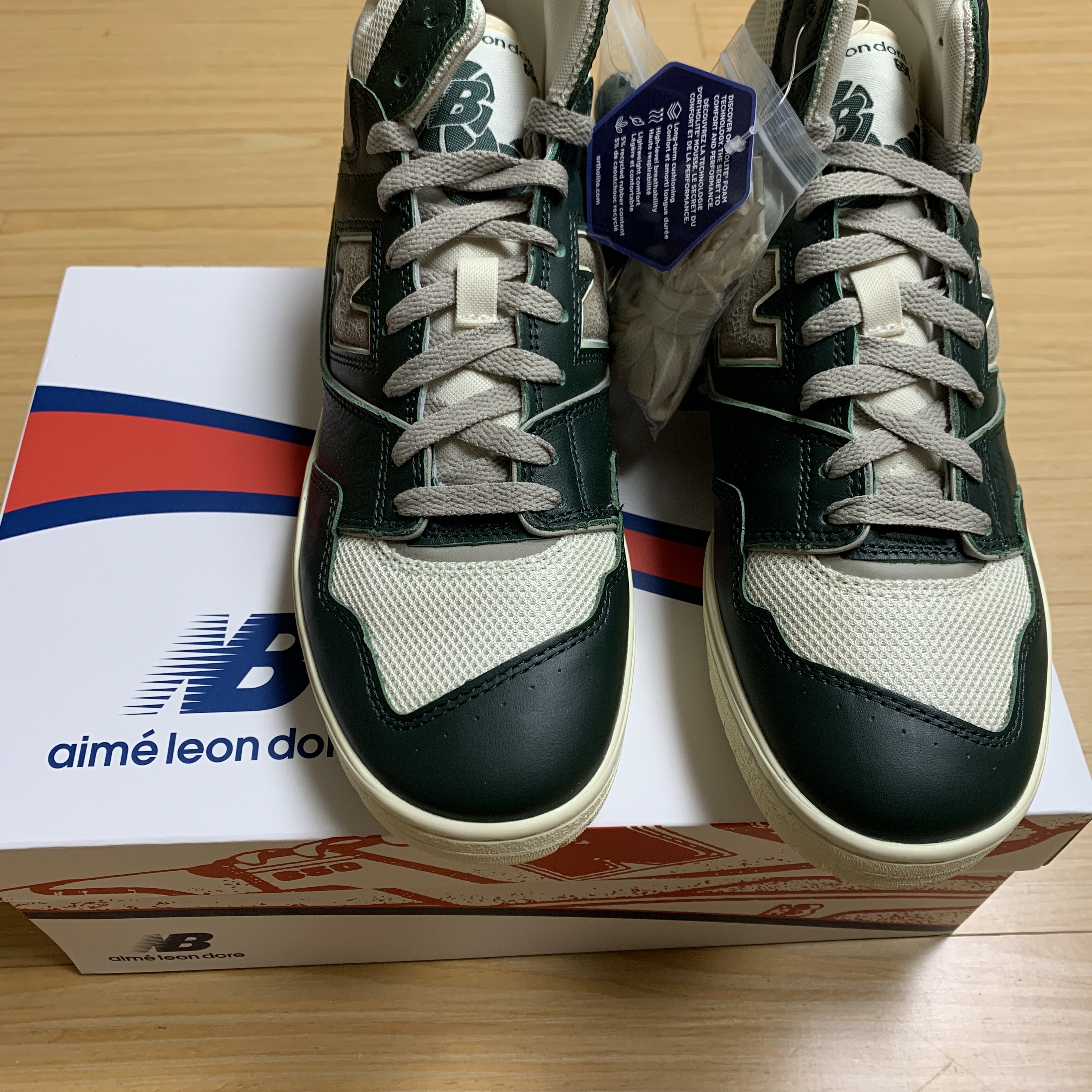New Balance x Aime Leon Dore 650R Forest Green 착용 스타일 - 2