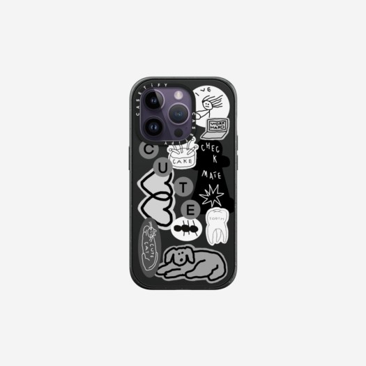 케이스티파이 아이폰 이나피 스티커 01 임팩트 케이스 매트 블랙