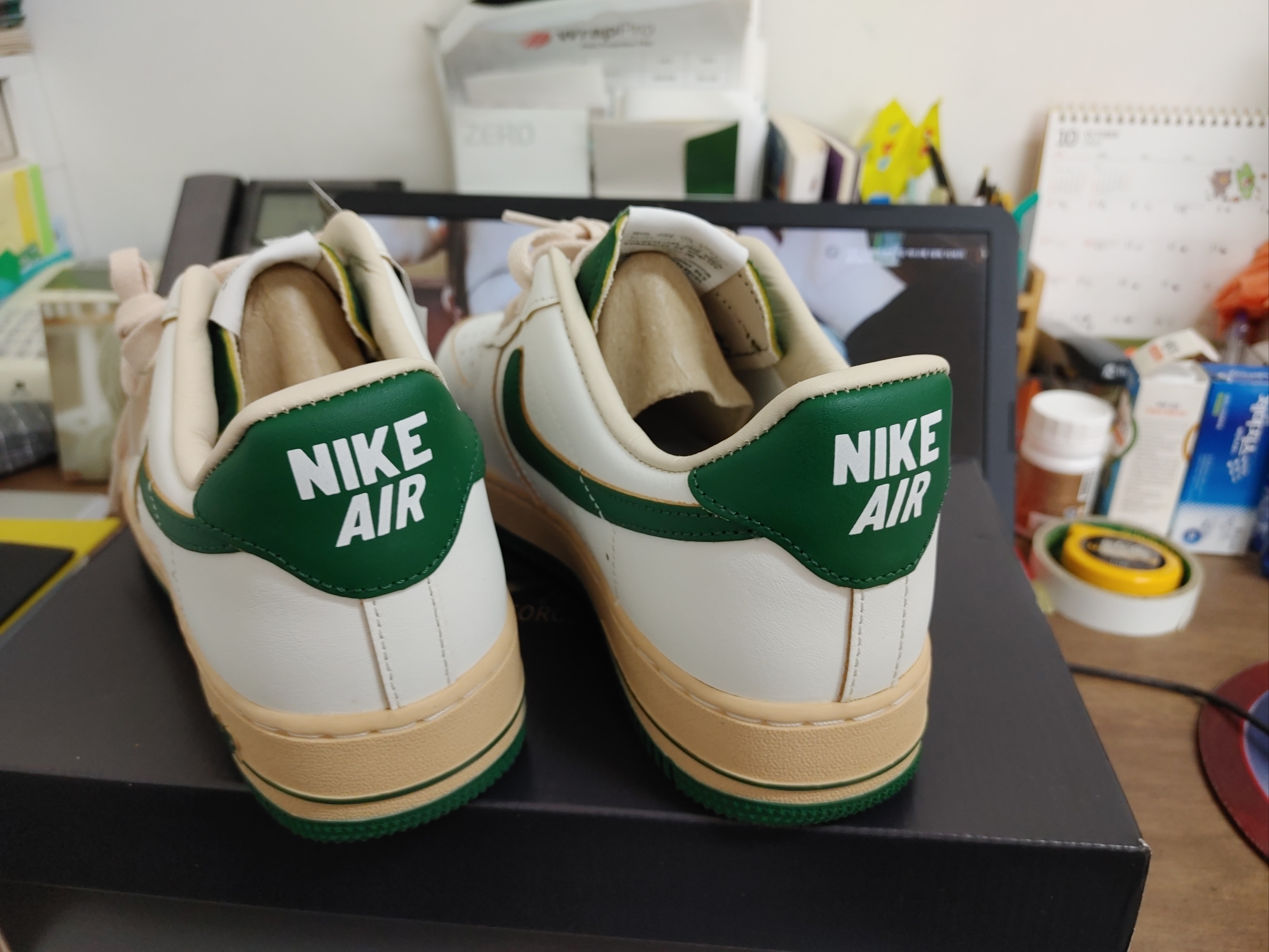 (W) Nike Air Force 1 Low Gorge Green 착용 스타일 - 4
