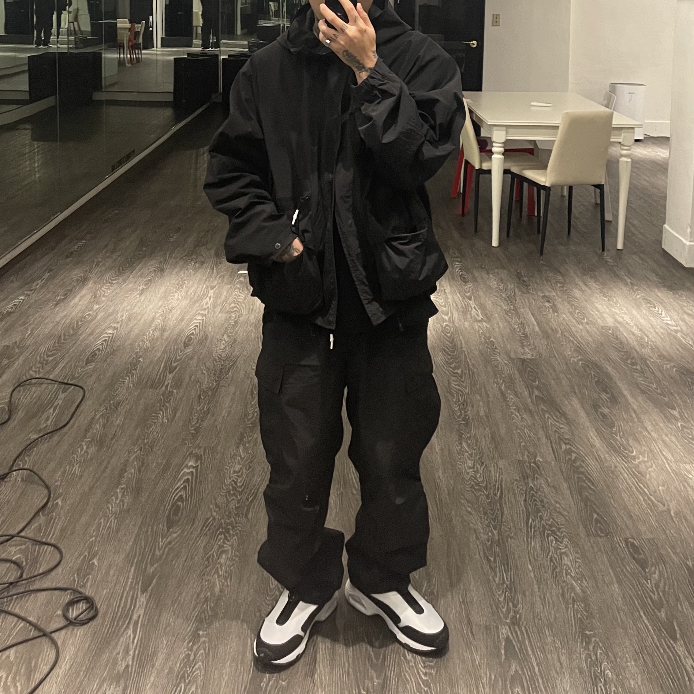Nike x Comme des Garcons Homme Plus Air Max Sunder SP White Black 착용 스타일