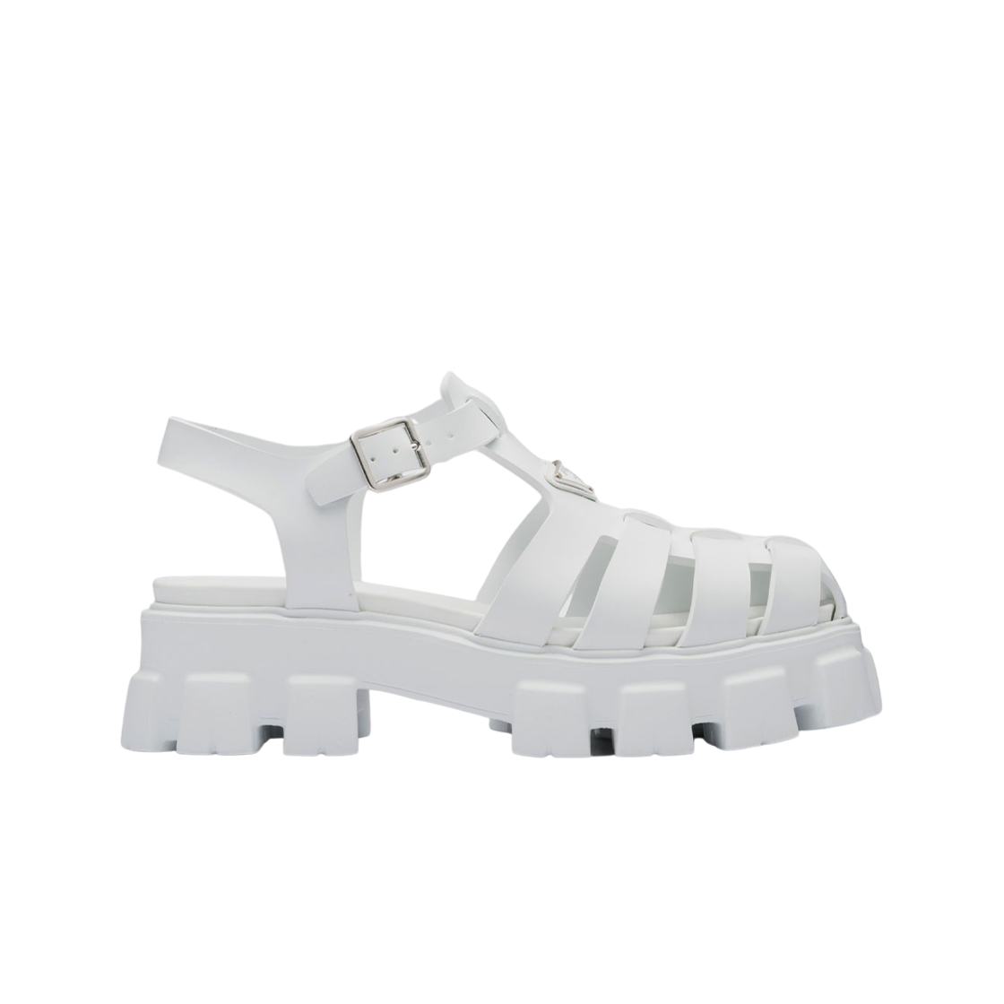 프라다 러버 샌들 화이트(Prada Rubber Sandal White) - 1