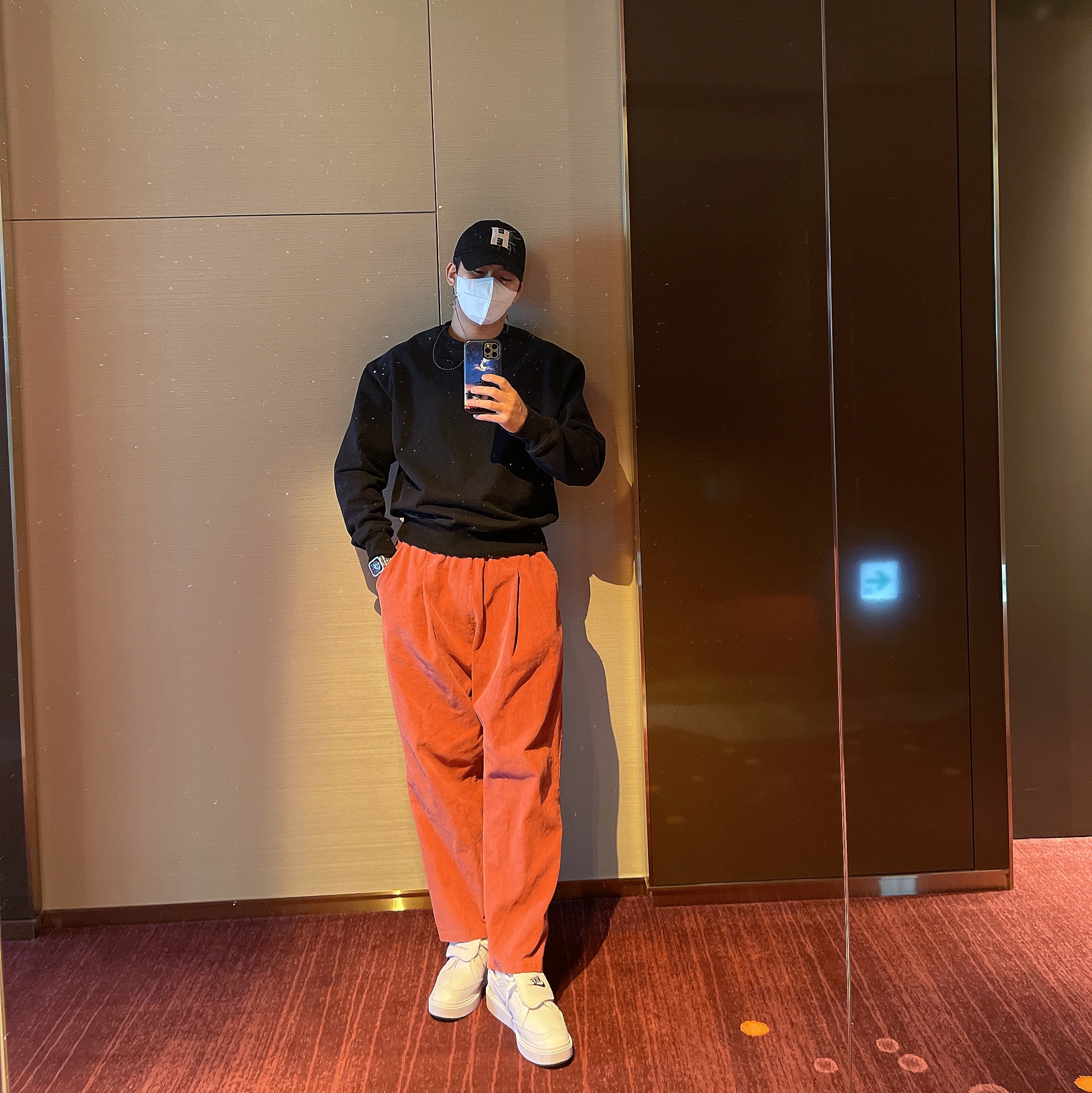 Nike x Peaceminusone Kwondo1 White 착용 스타일 - 2