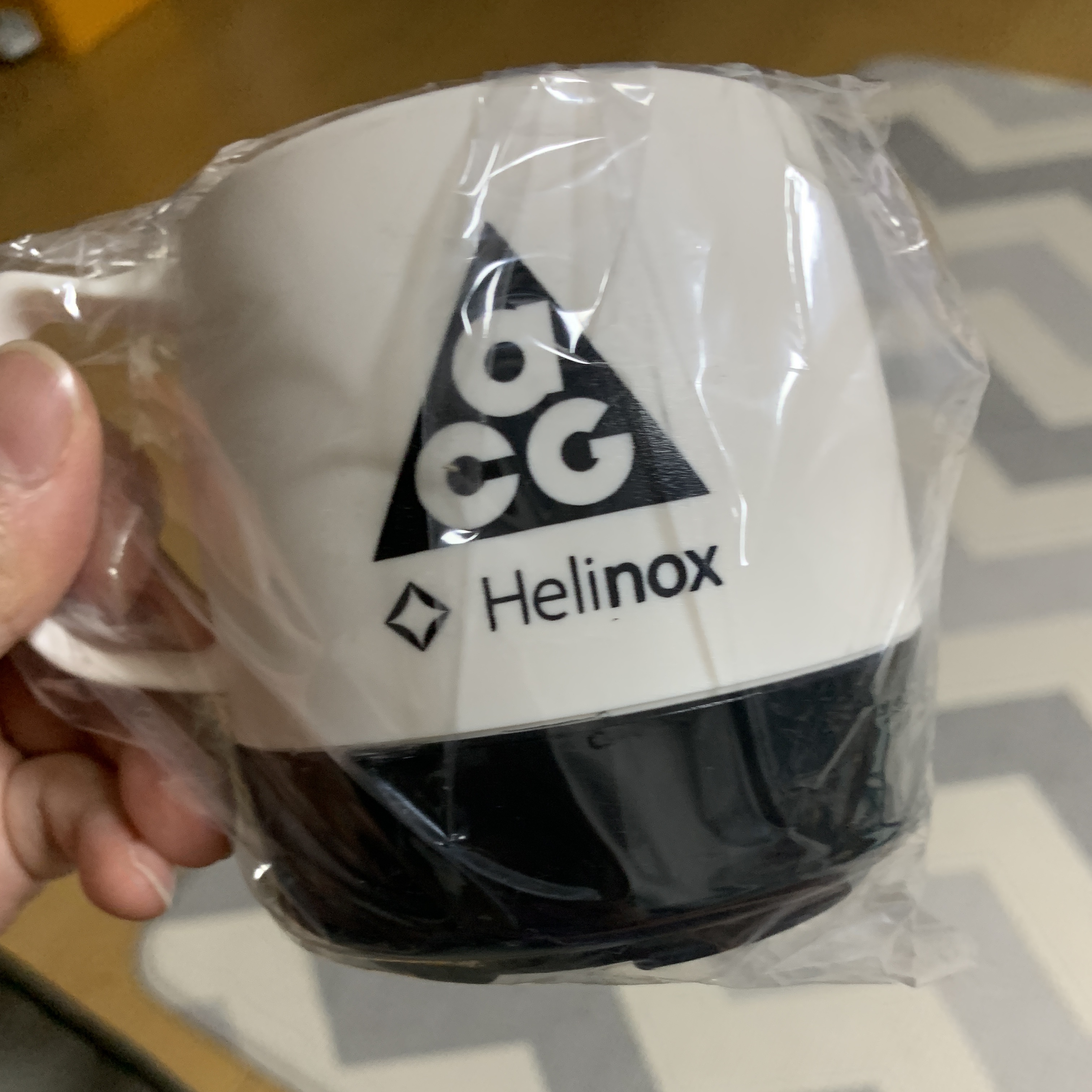 Helinox x Nike ACG Dinex Mug Black White 착용 스타일