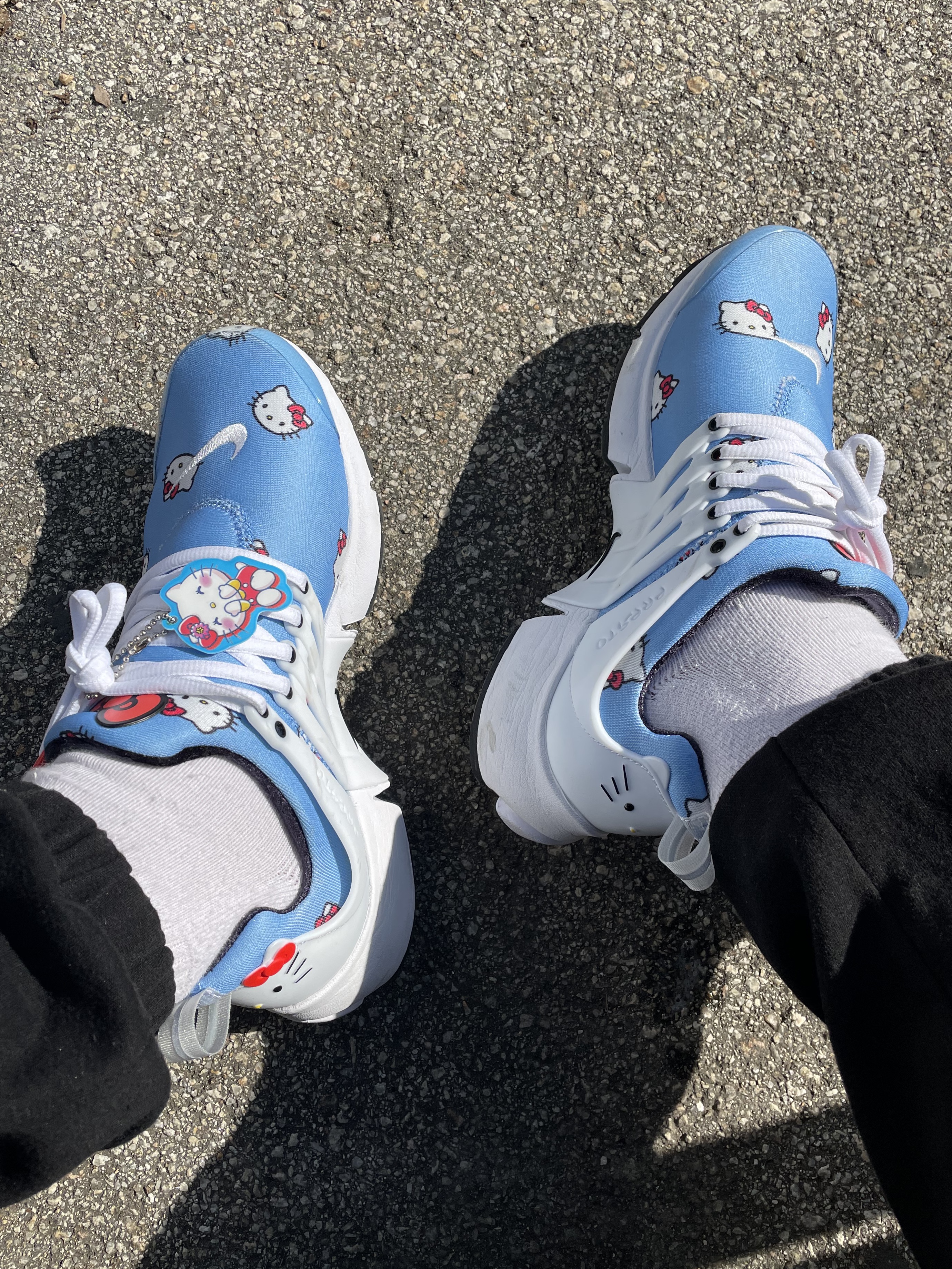 Nike x Hello Kitty Air Presto University Blue 착용 스타일