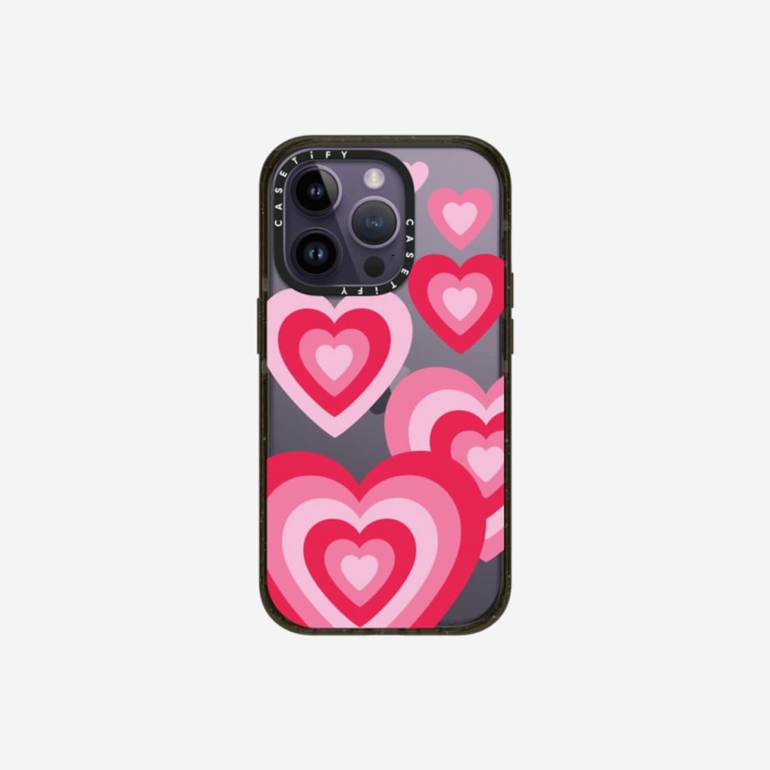 Casetify iPhone LUV Impact Case Clear Black 상세 이미지 1