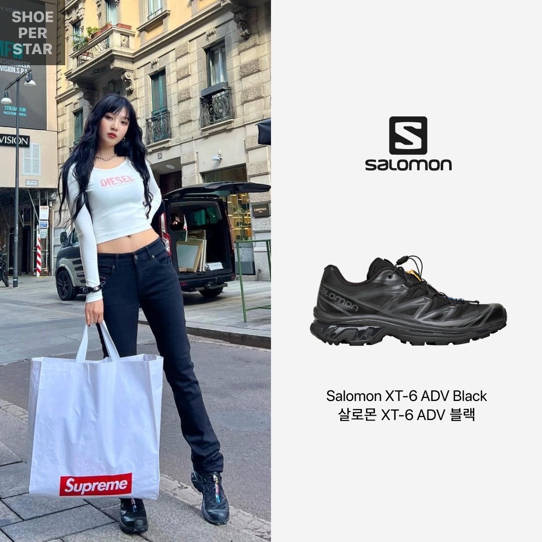 Salomon XT-6 ADV Black 착용 스타일 - 1