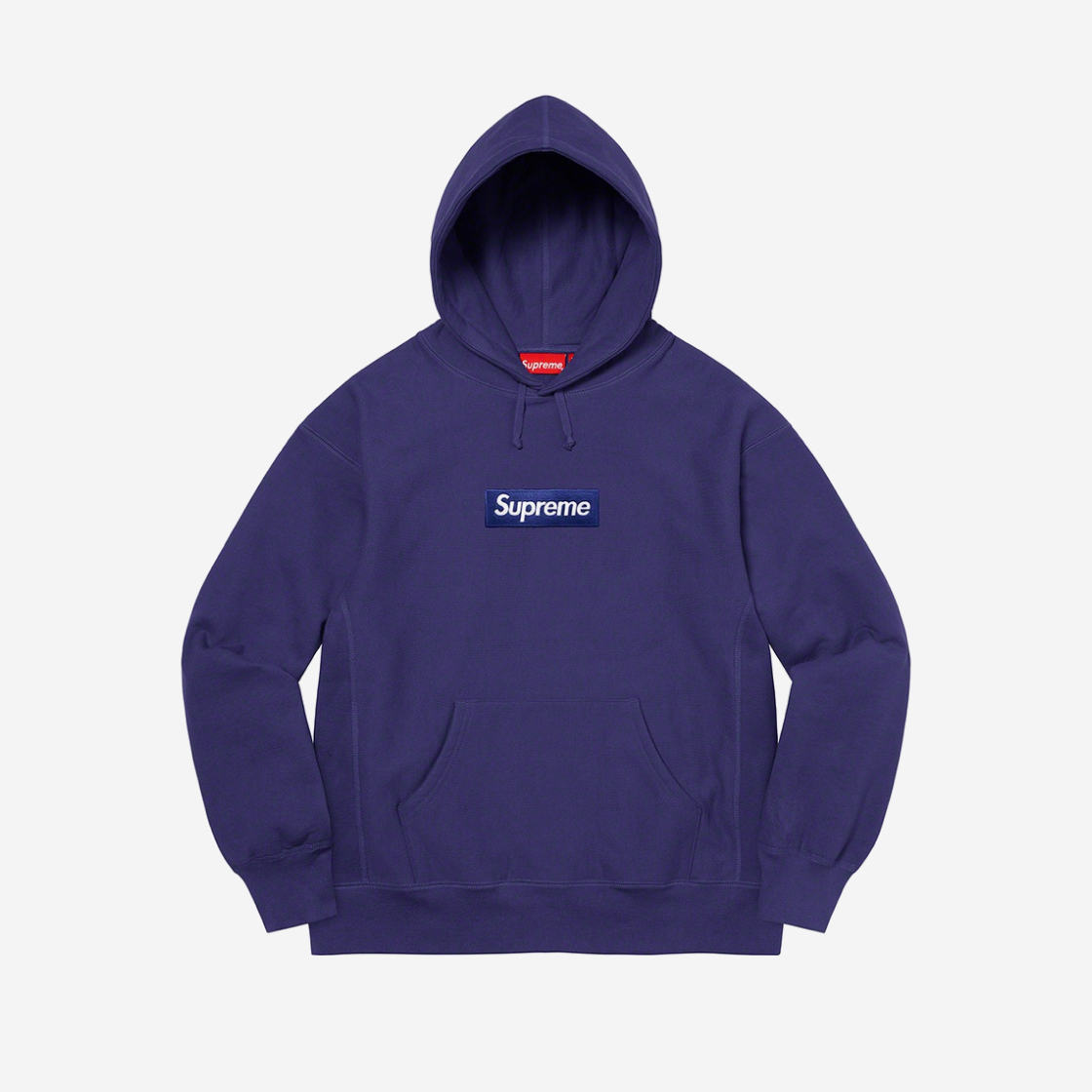 슈프림 박스로고 후드 스웨트셔츠 워시드 네이비 - 21FW | Supreme | KREAM