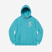 Supreme Swarovski S Logo Hooded Sweatshirt Light Aqua - 21SS