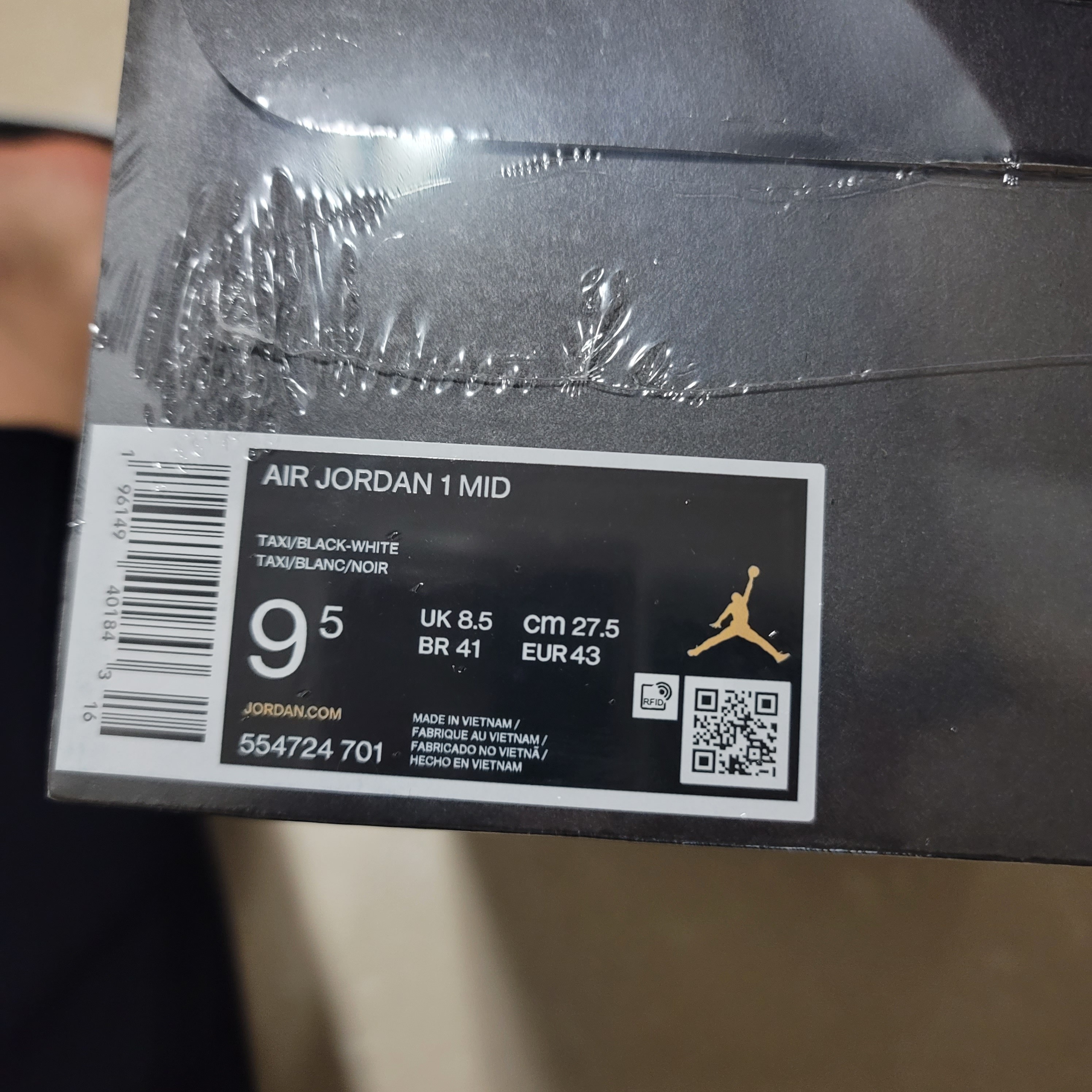Jordan 1 Mid Taxi, Nike Dunk Low Retro Black 착용 스타일 - 2