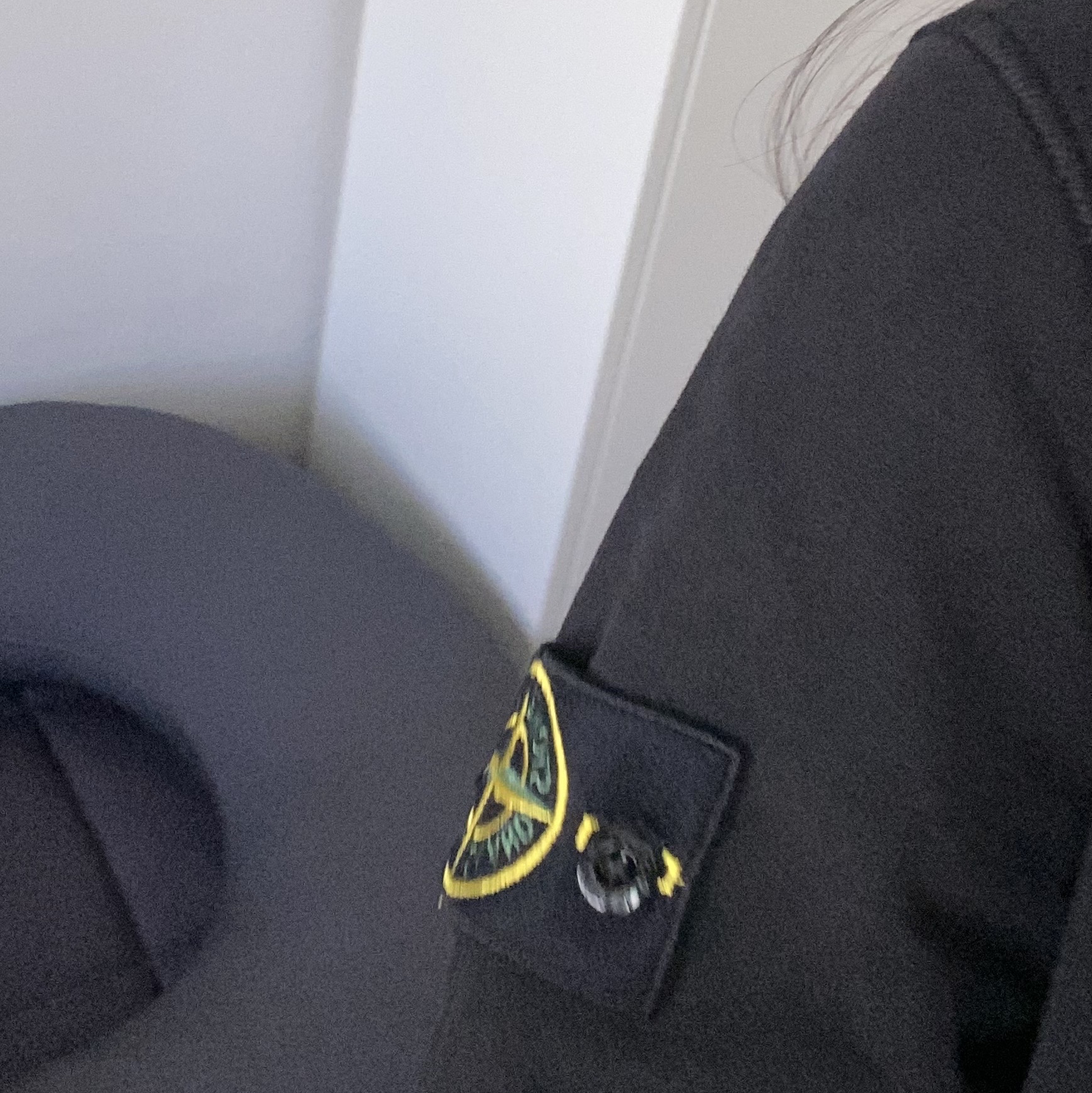 Stone Island 63051 Crewneck Sweatshirt Black - 22SS 착용 스타일 - 2