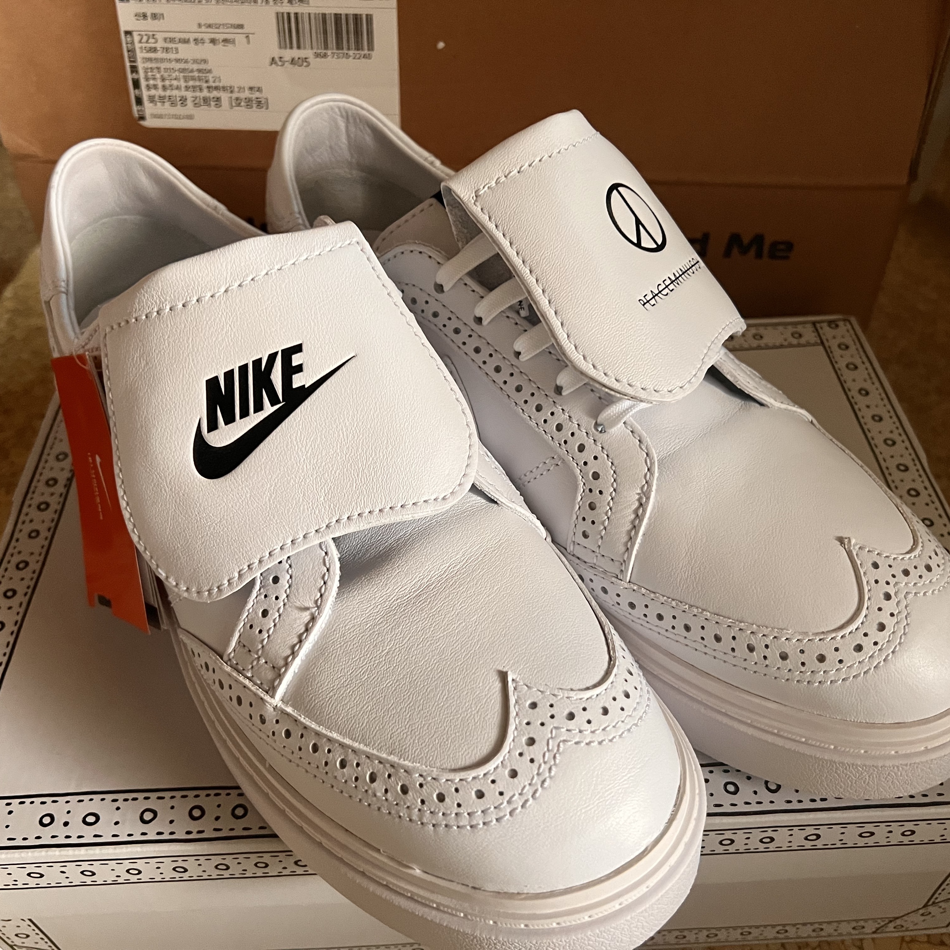 Nike x Peaceminusone Kwondo1 White 착용 스타일 - 2