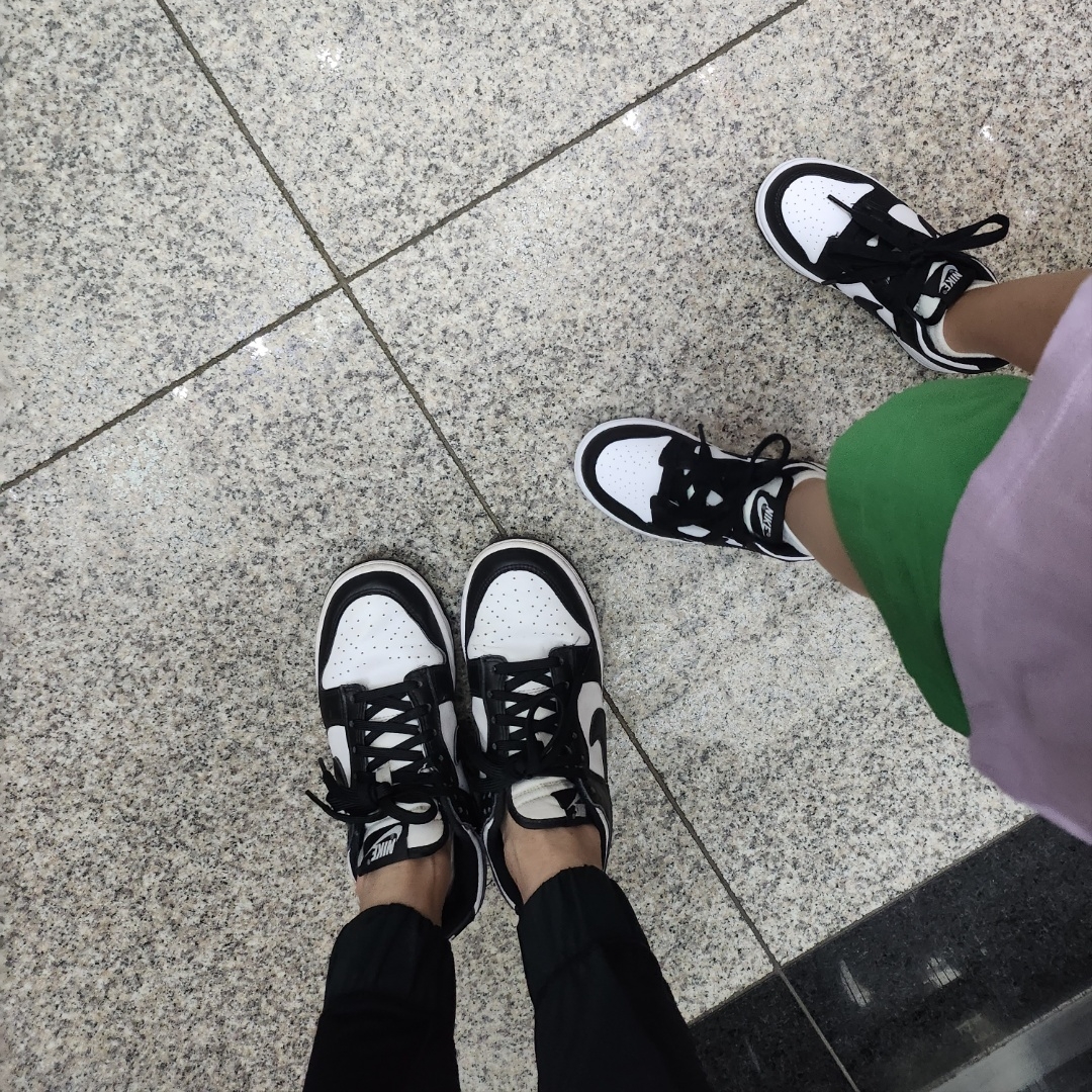 (W) Nike Dunk Low Black, (PS) Nike Dunk Low Black 착용 스타일