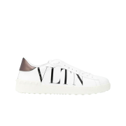 Valentino VLTN Print Detail Open Sneakers White Black