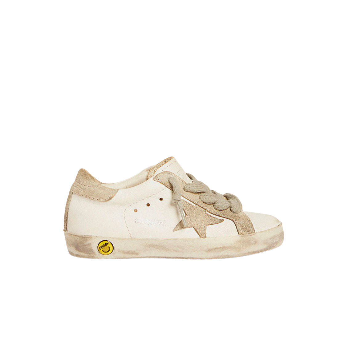 (키즈) 골든구스 슈퍼스타 화이트 그레이탭 스니커즈((Kids) Golden Goose Superstar White Grey Heel Tab Sneakers) - 1