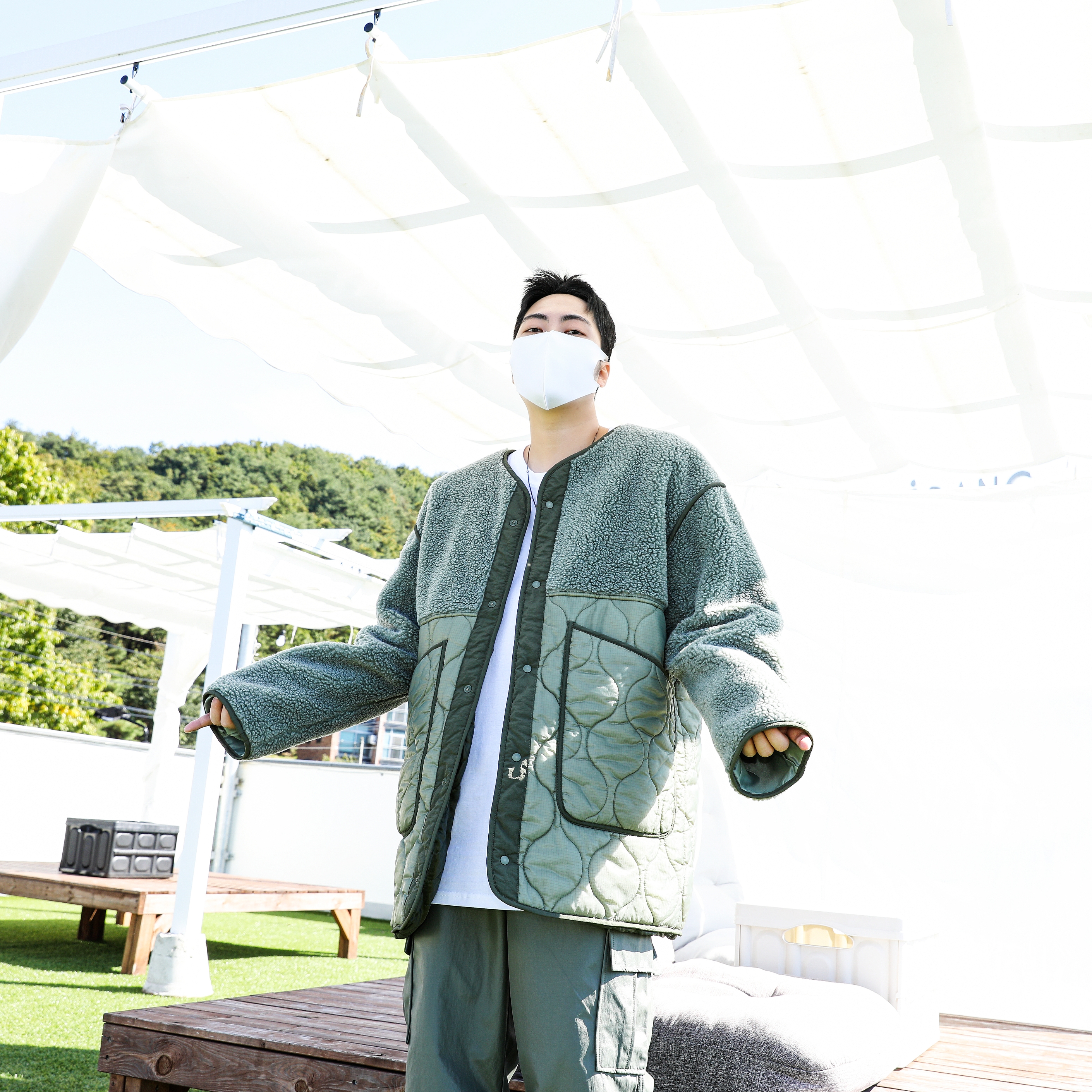 Nike Air Force 1 '07 WB Flax 착용 스타일 - 3