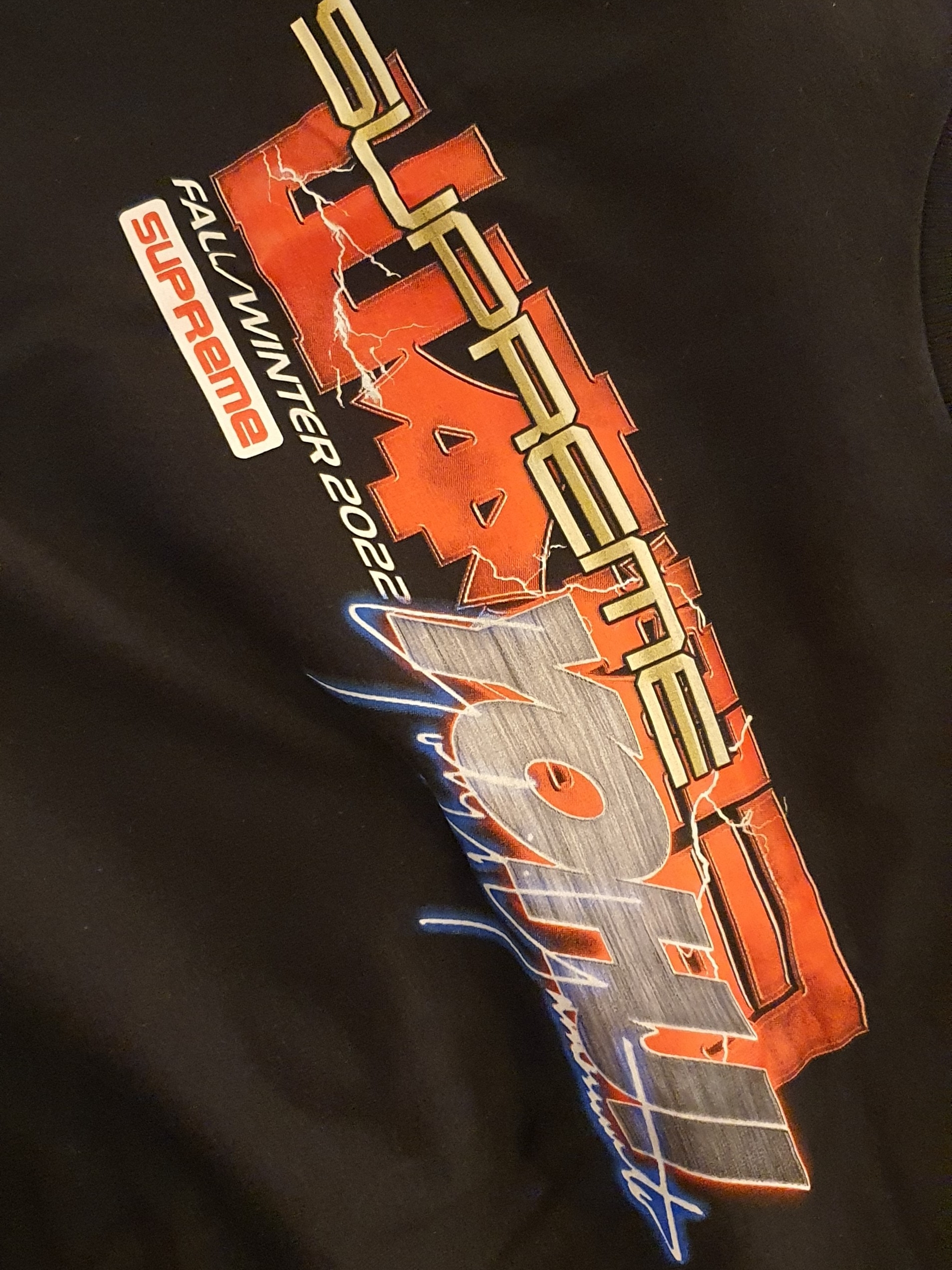 Supreme x Yohji Yamamoto Tekken T-Shirt Black - 22FW 착용 스타일 - 2