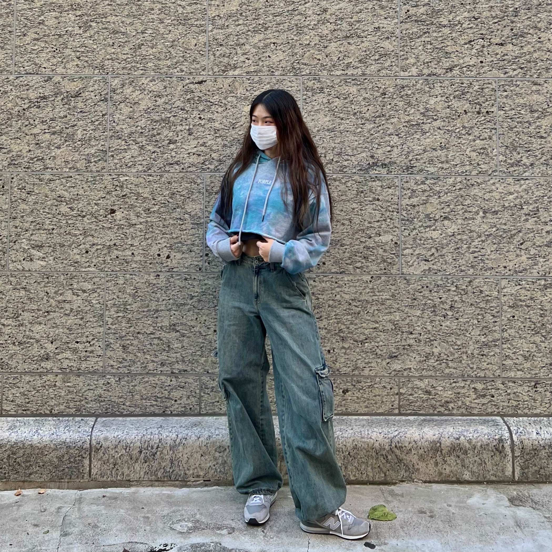 New Balance 996 Grey 착용 스타일 - 1