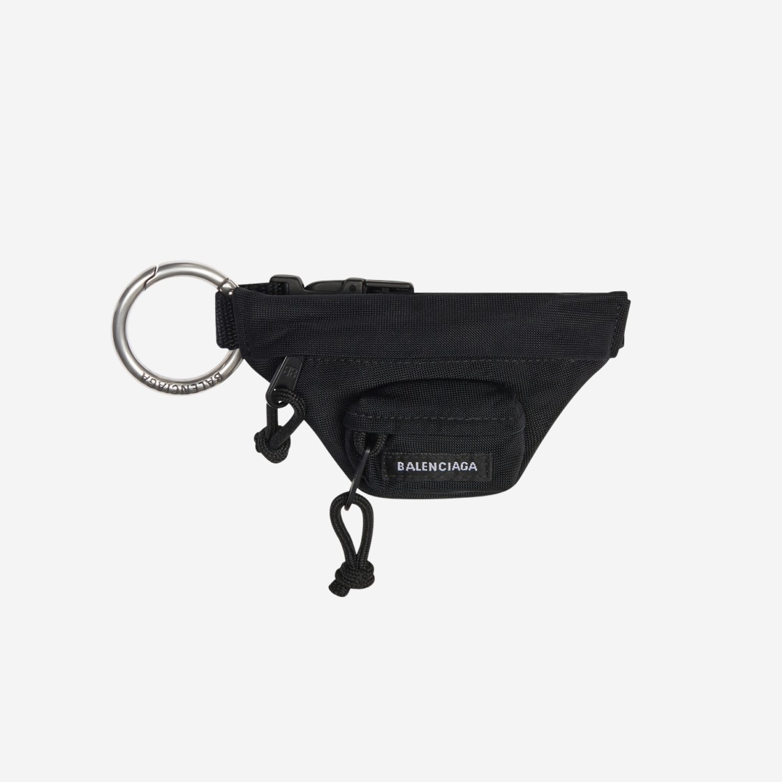 Balenciaga Micro Beltpack Bracelet Keyring Black 상세 이미지 1