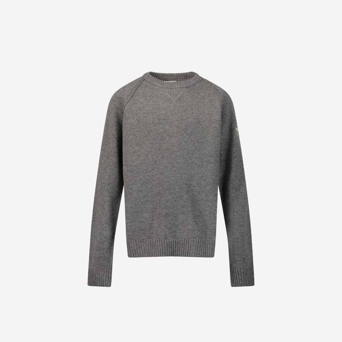 (Kids) Stone Island 507A1 Stocking Stitch Cashmere Wool Crewneck Knit Charcoal - 22FW 상세 이미지 1