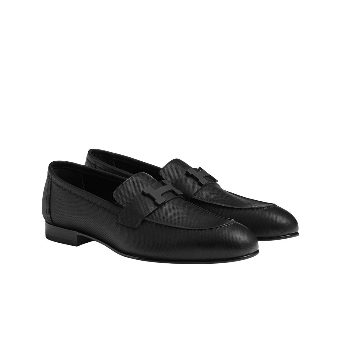 에르메스 파리 로퍼 카프스킨 & 블랙 메탈 하드웨어 누아(Hermes Paris Loafers Calfskin & Black Metal Noir) - 2