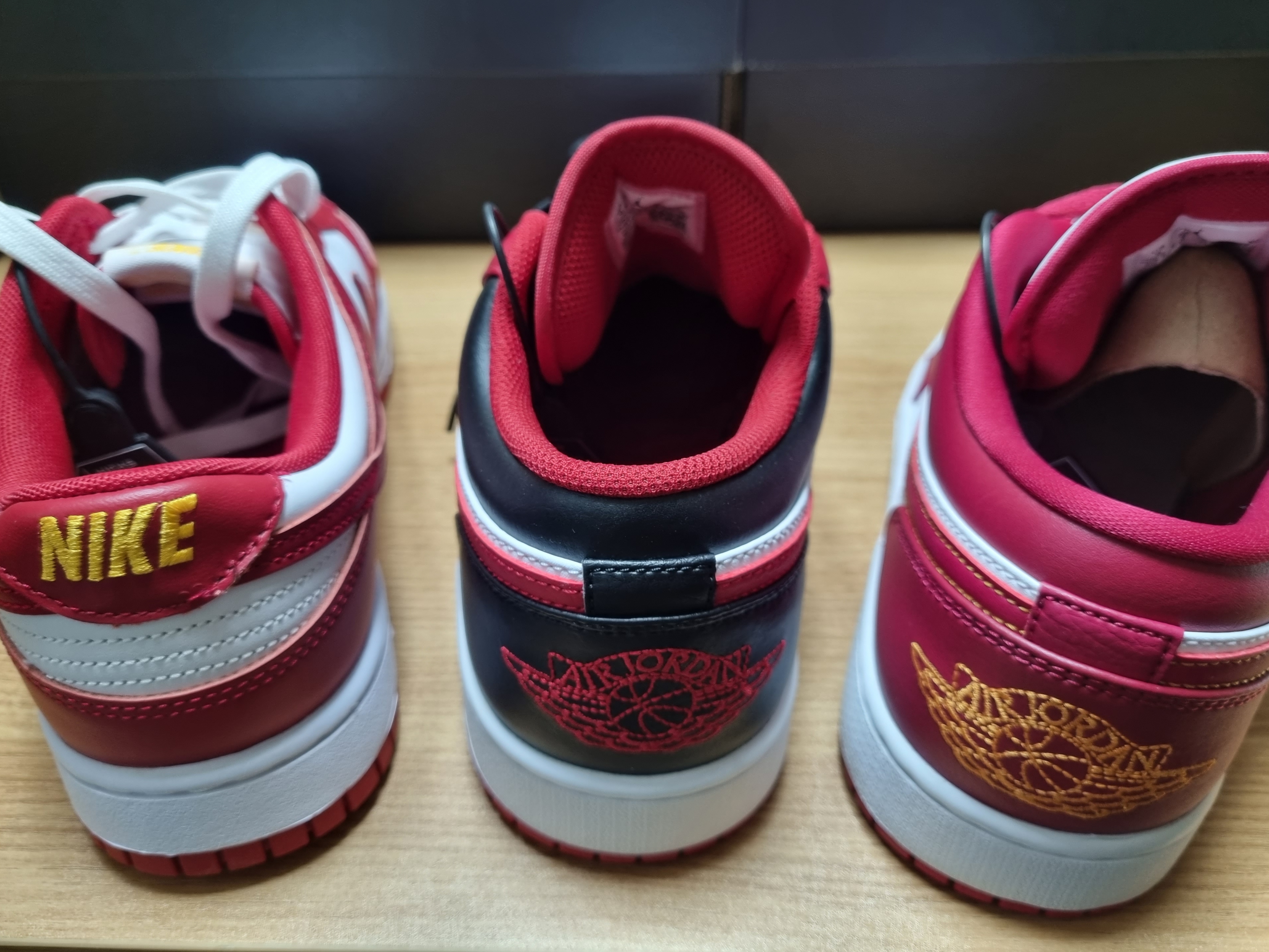 Jordan 1 Low Cardinal Red, (GS) Jordan 1 Low Cardinal Red 착용 스타일 - 4
