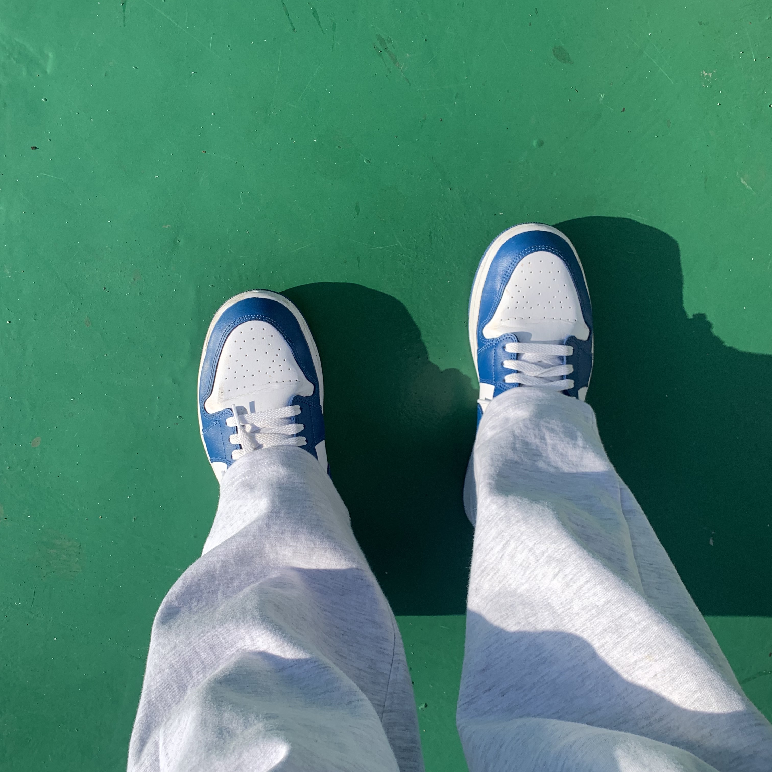 (W) Jordan 1 Low White Dark Marina Blue 착용 스타일