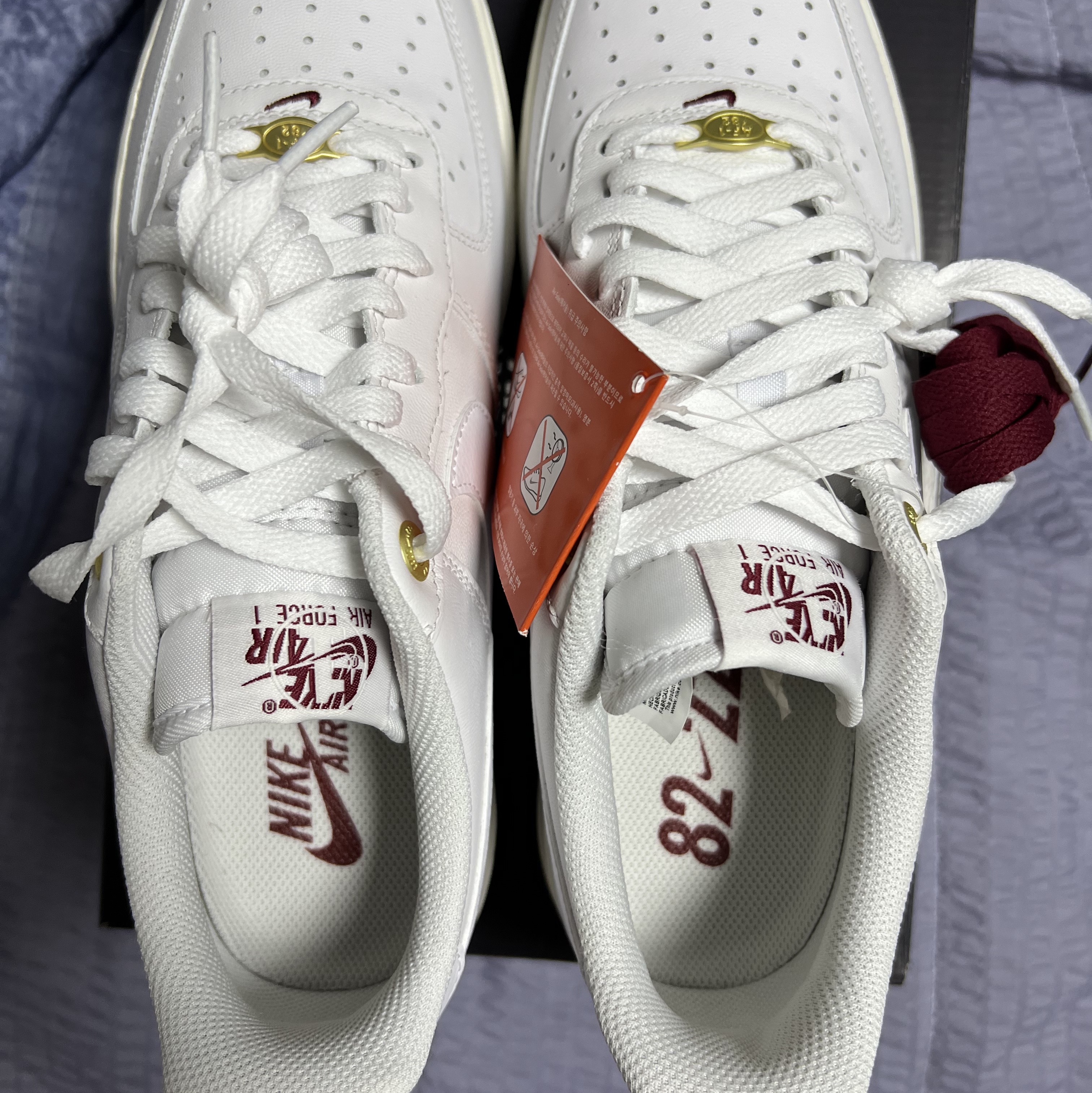 Nike Air Force 1 '07 PRM 40th Anniversary Join Forces White 착용 스타일 - 1