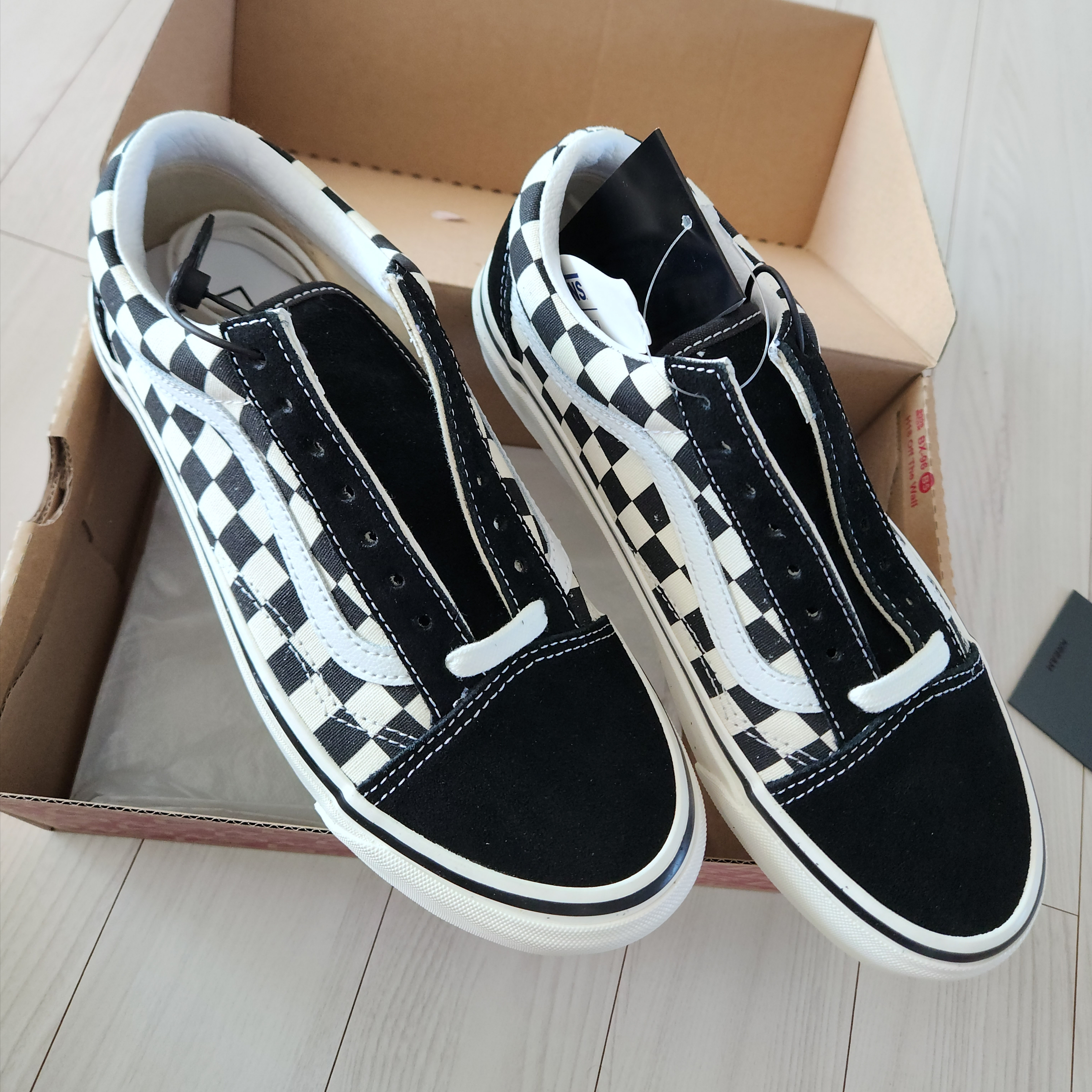 Vans Old Skool 36 DX Anaheim Factory Checkerboard 착용 스타일 - 3