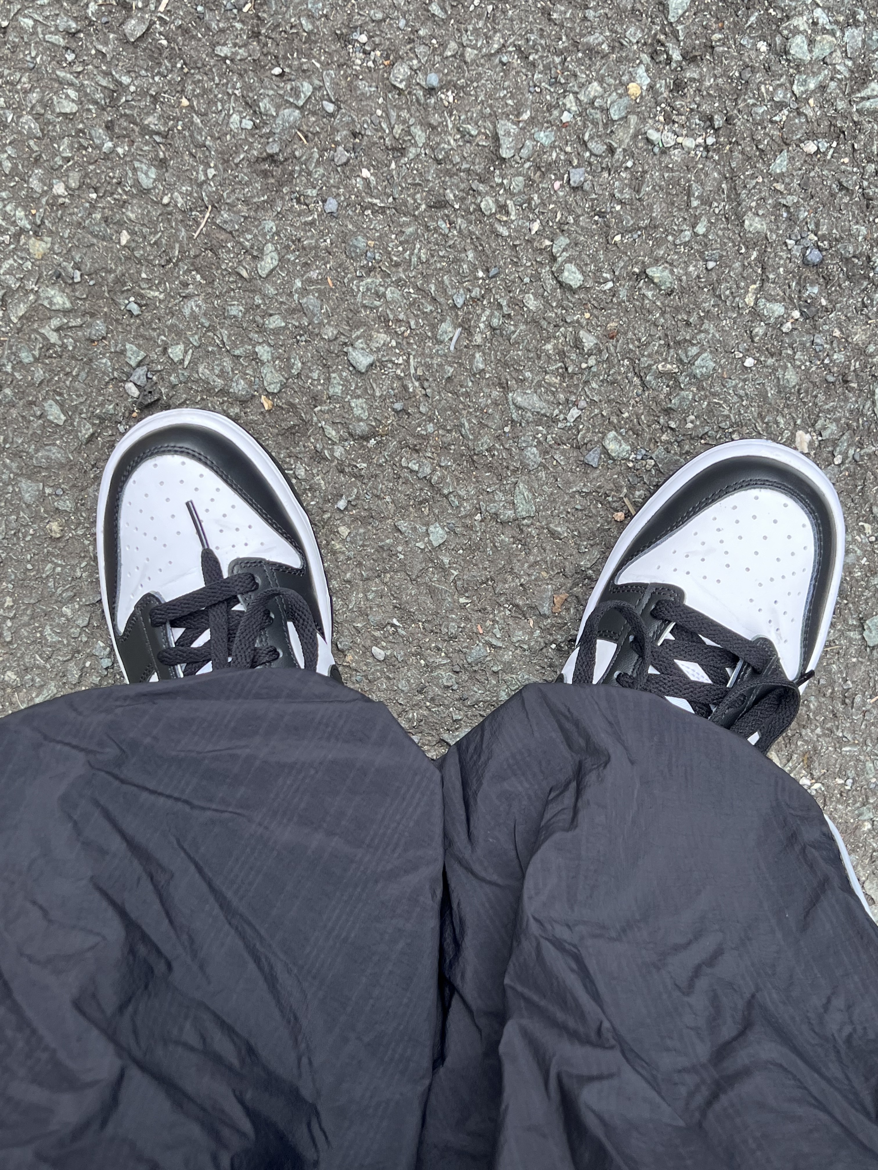 Nike Dunk Low Retro Black 착용 스타일 - 2
