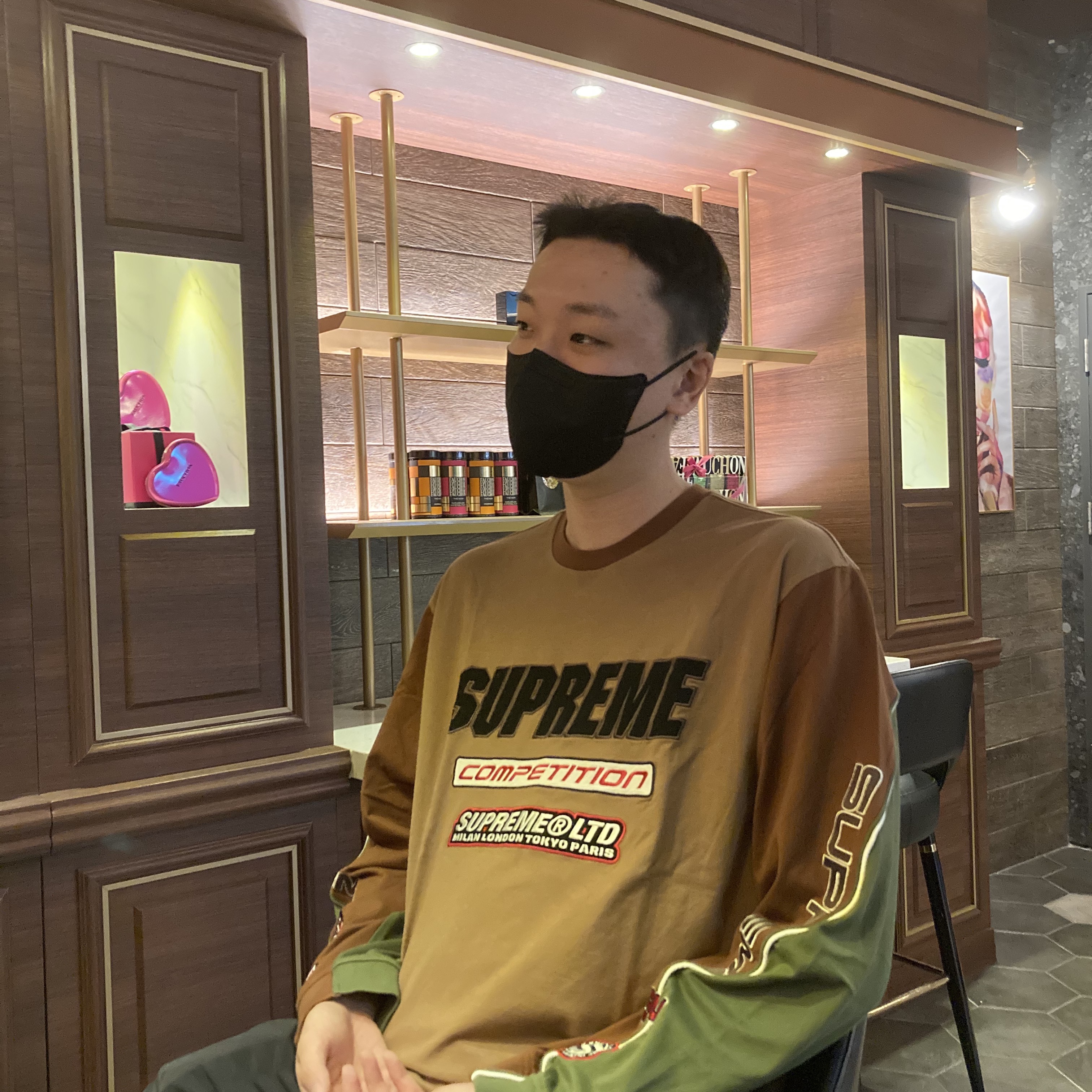 Supreme Competition L/S Top Tan - 22SS 착용 스타일