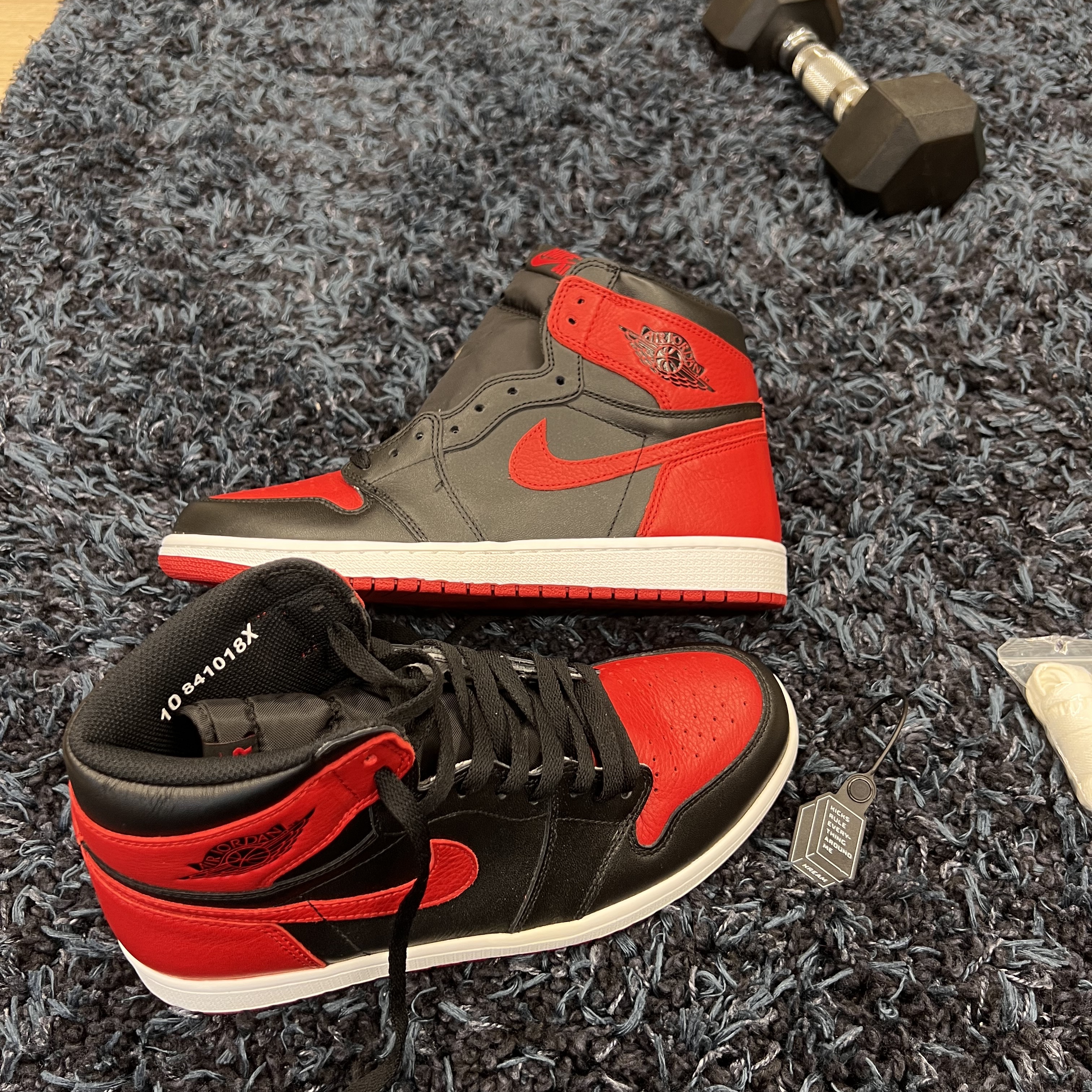 Jordan 1 Retro High OG Bred Banned 2016 착용 스타일 - 1