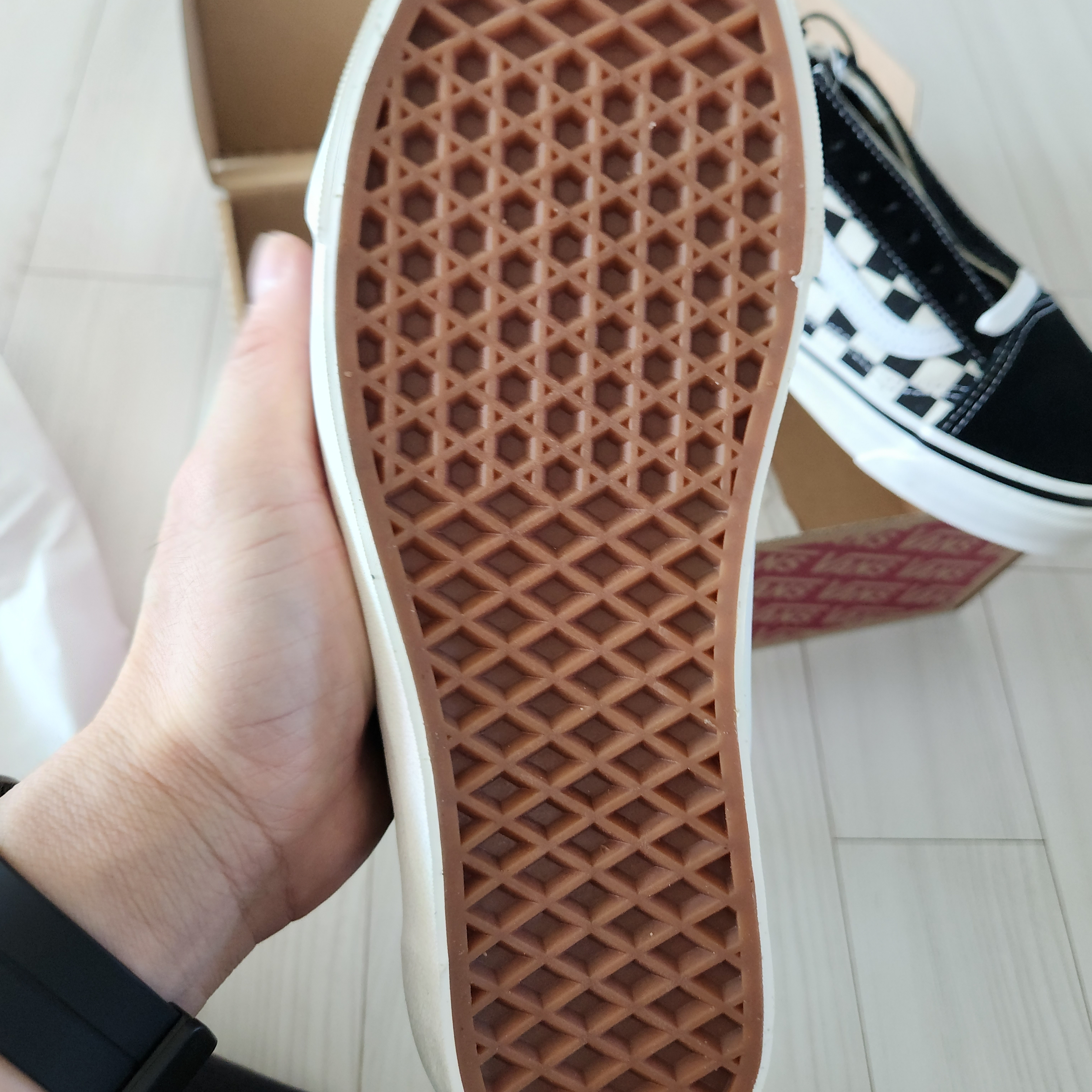 Vans Old Skool 36 DX Anaheim Factory Checkerboard 착용 스타일 - 4