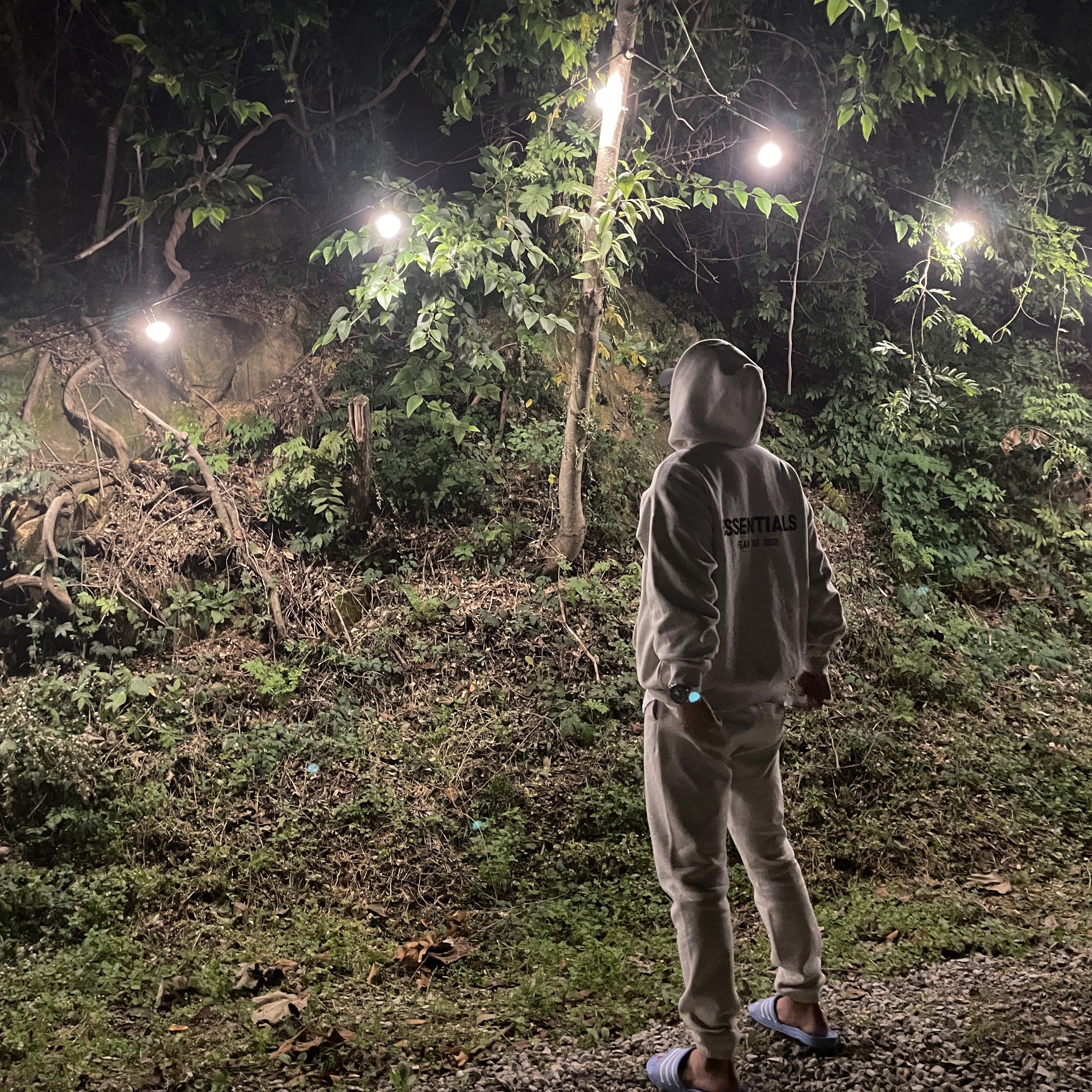 Essentials The Core Collection Hoodie Light Oatmeal, Essentials The Core Collection Sweatpants Light Oatmeal 착용 스타일 - 2