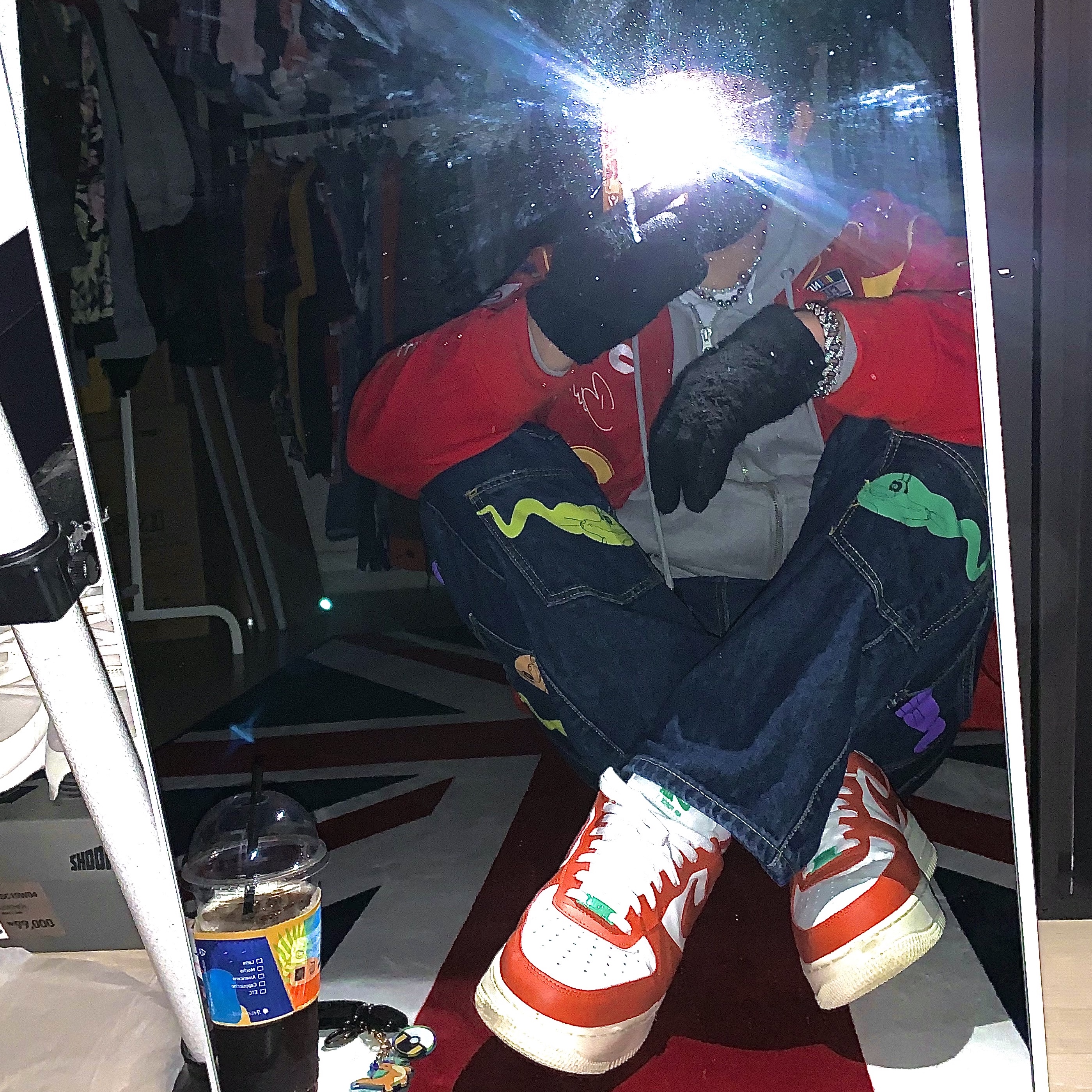 Nike Air Force 1 '07 LV8 Pojangmacha 착용 스타일