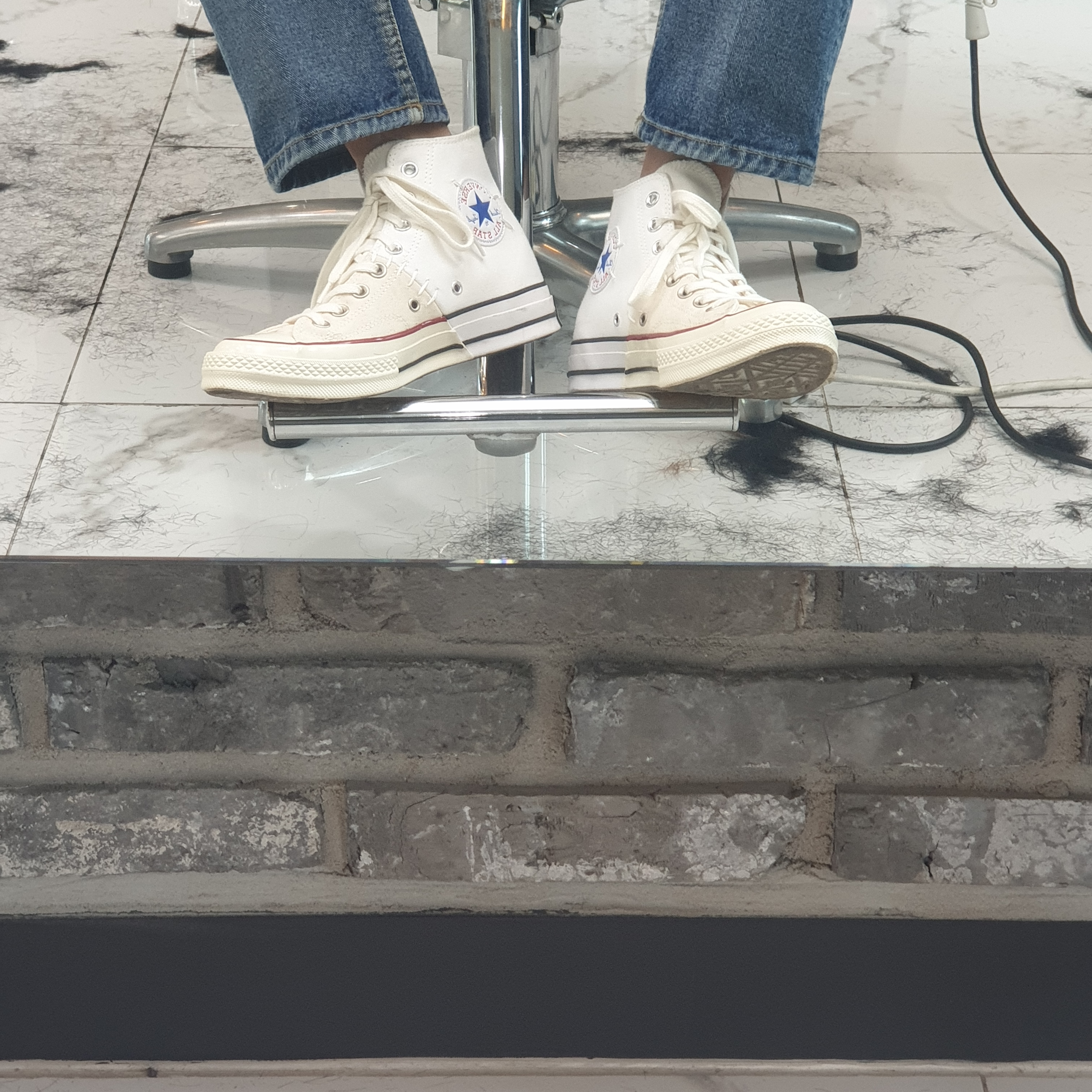 Converse x Slam Jam Chuck 70 Hi Reconstructed White 착용 스타일