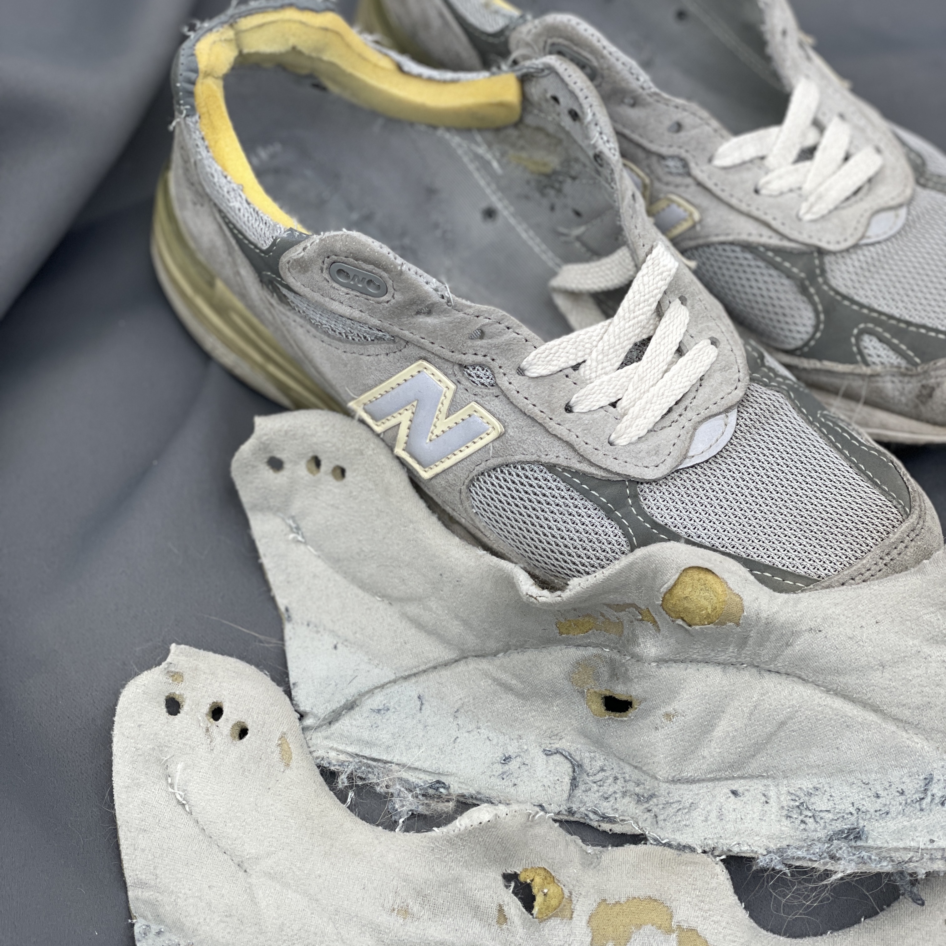 New Balance 993 Made in USA Grey - D Standard 착용 스타일 - 1