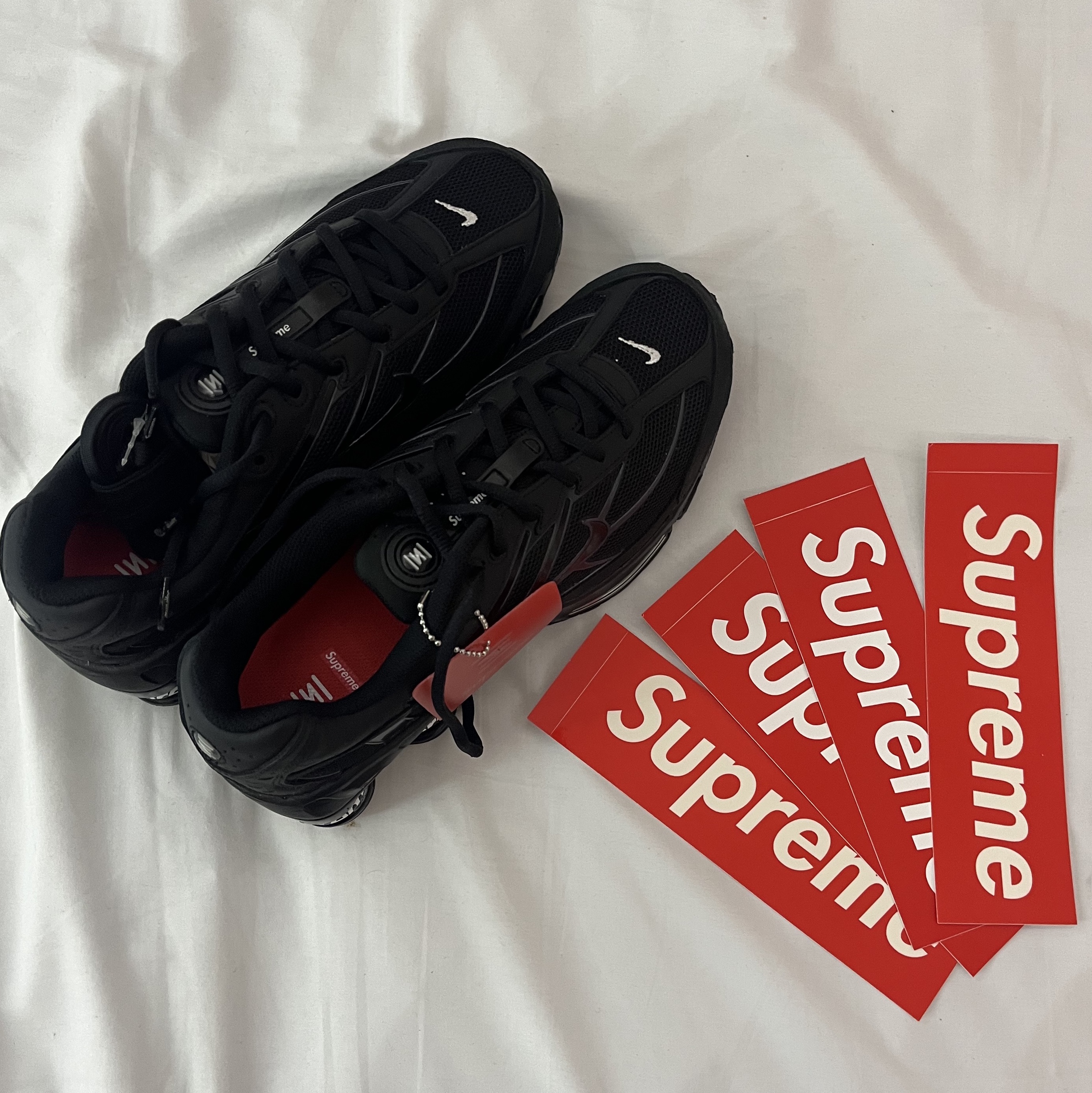Nike x Supreme Shox Ride 2 SP Black 착용 스타일