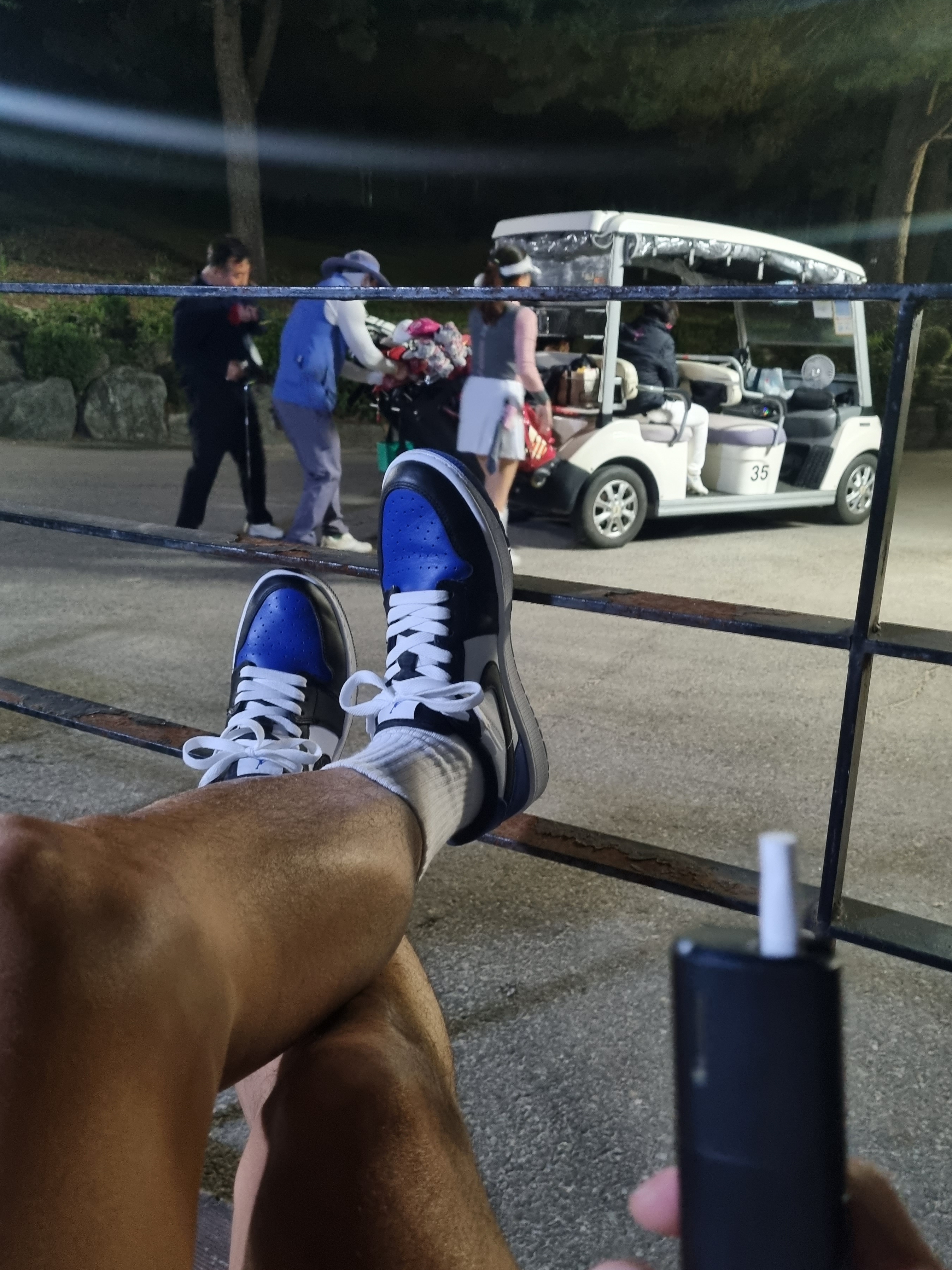 Jordan 1 Low Golf Sport Royal 착용 스타일 - 2