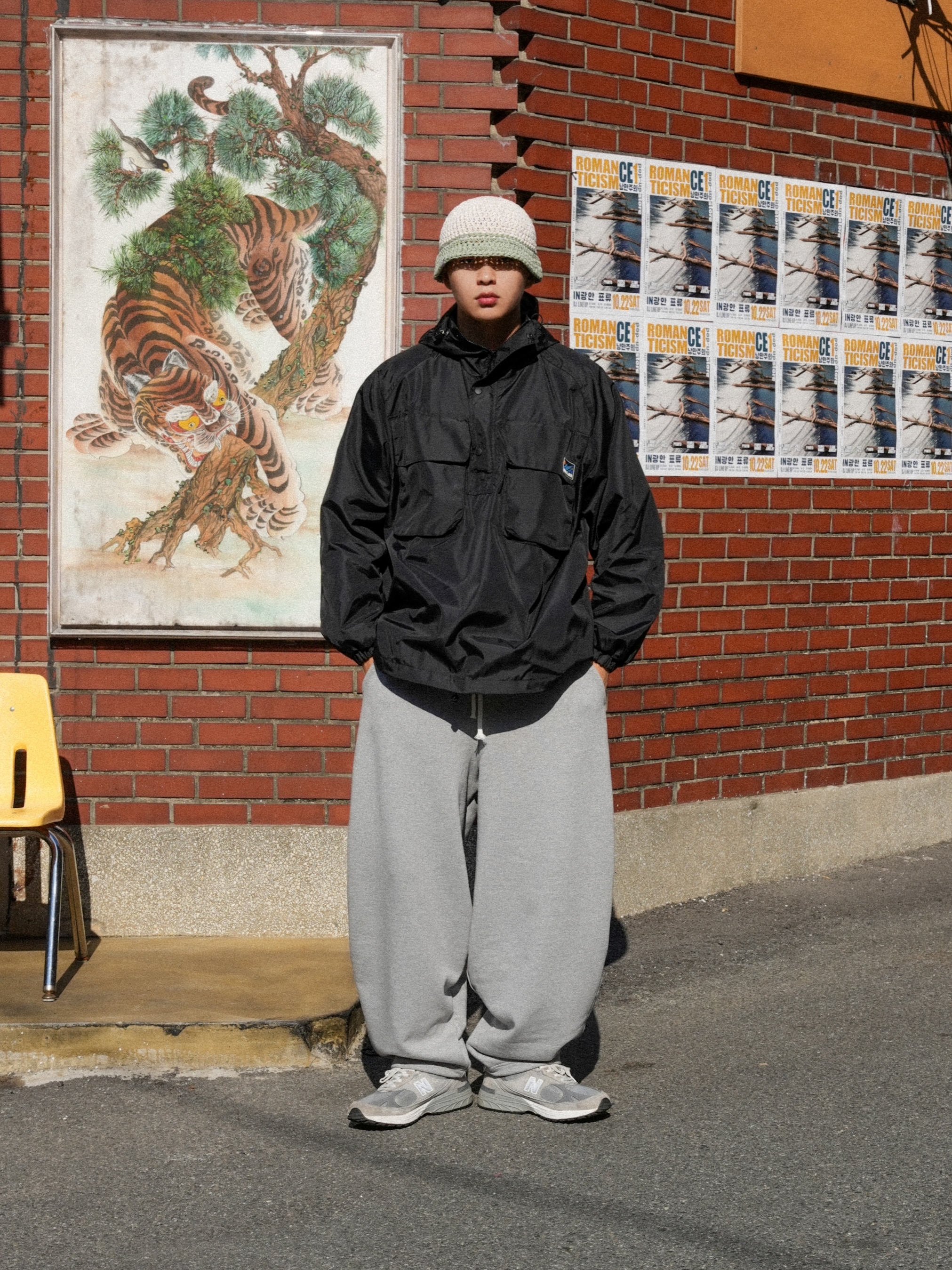 New Balance 993 Made in USA Grey - D Standard 착용 스타일 - 2
