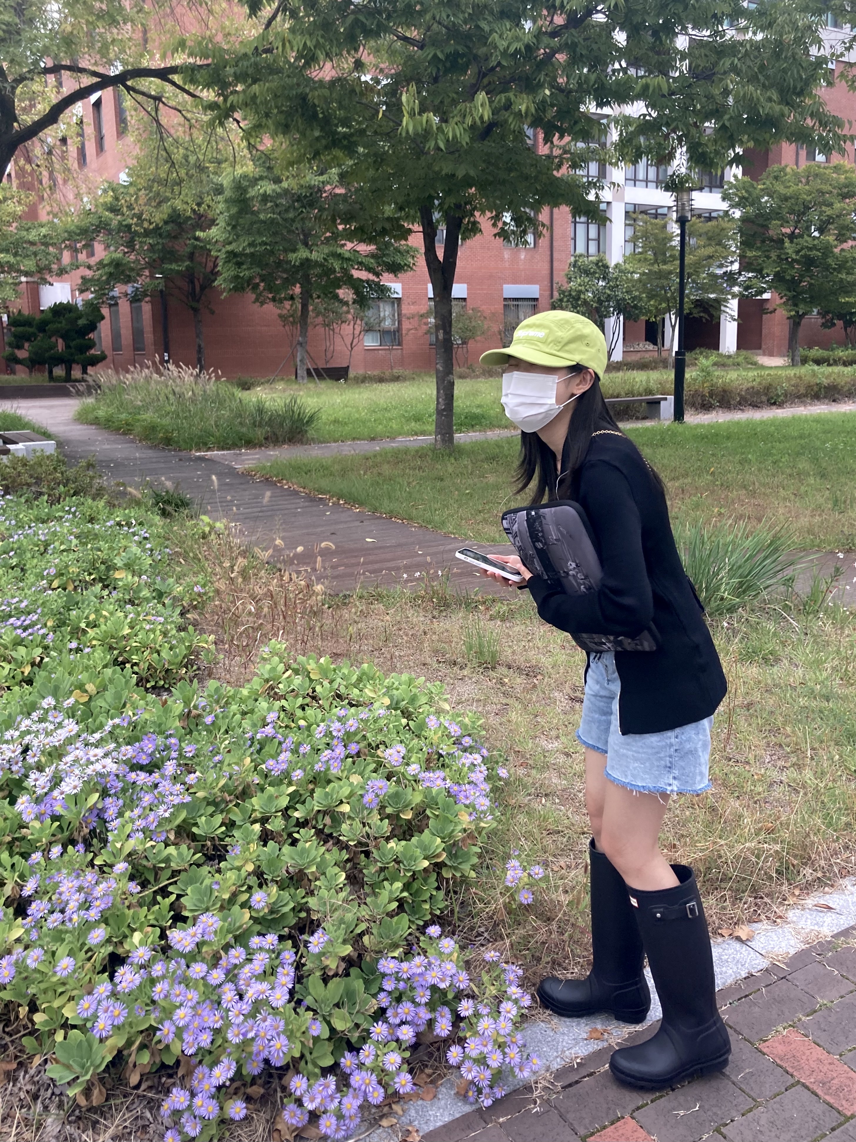 Supreme Washed Chino Twill Camp Cap Dark Lime - 22SS, (W) Hunter Original Tall Rain Boots Black 착용 스타일 - 1