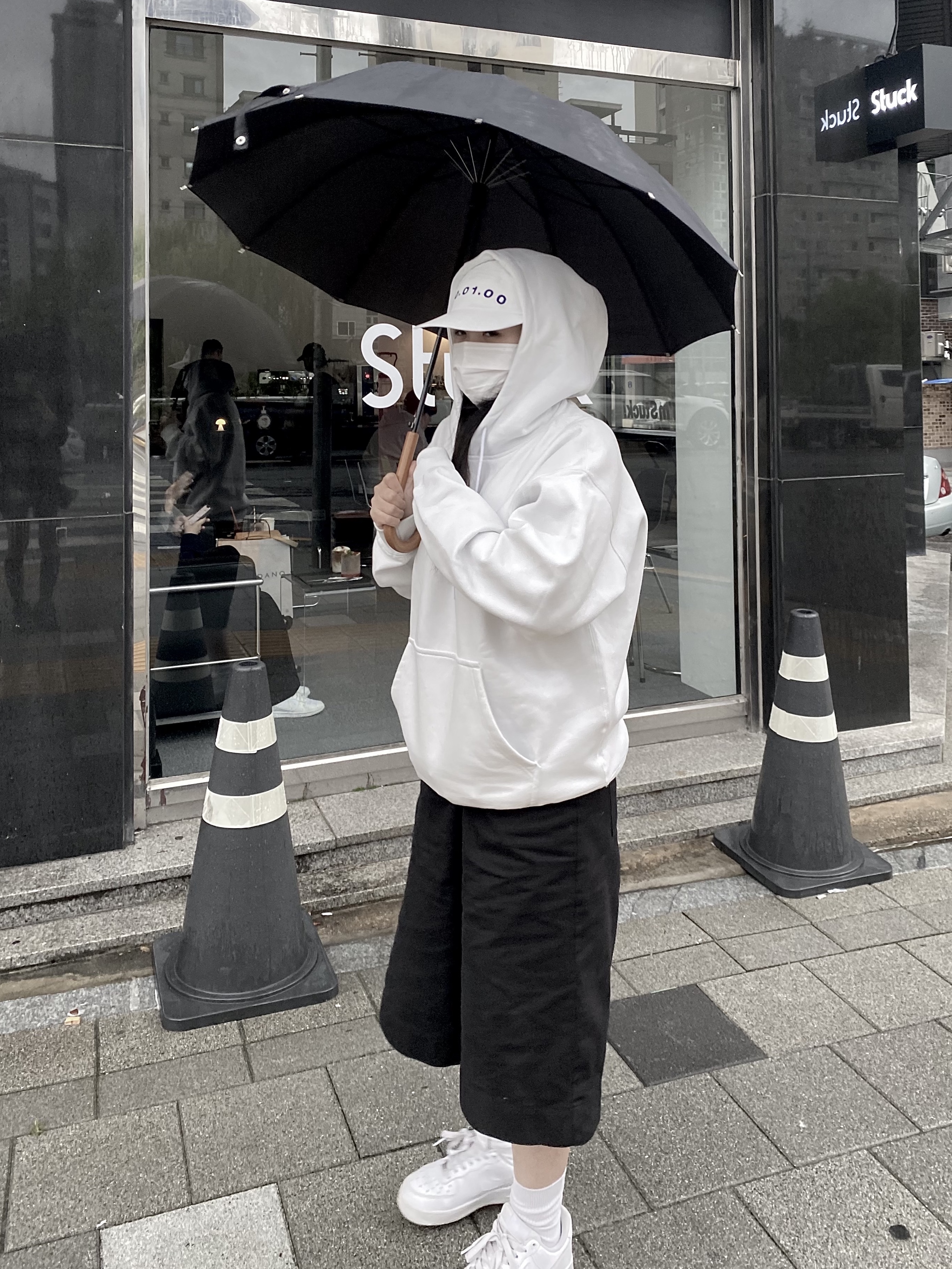Nike NRG Solo Swoosh Fleece Hoodie Summit White - Asia, Nike Air Force 1 '07 Low White 착용 스타일 - 3