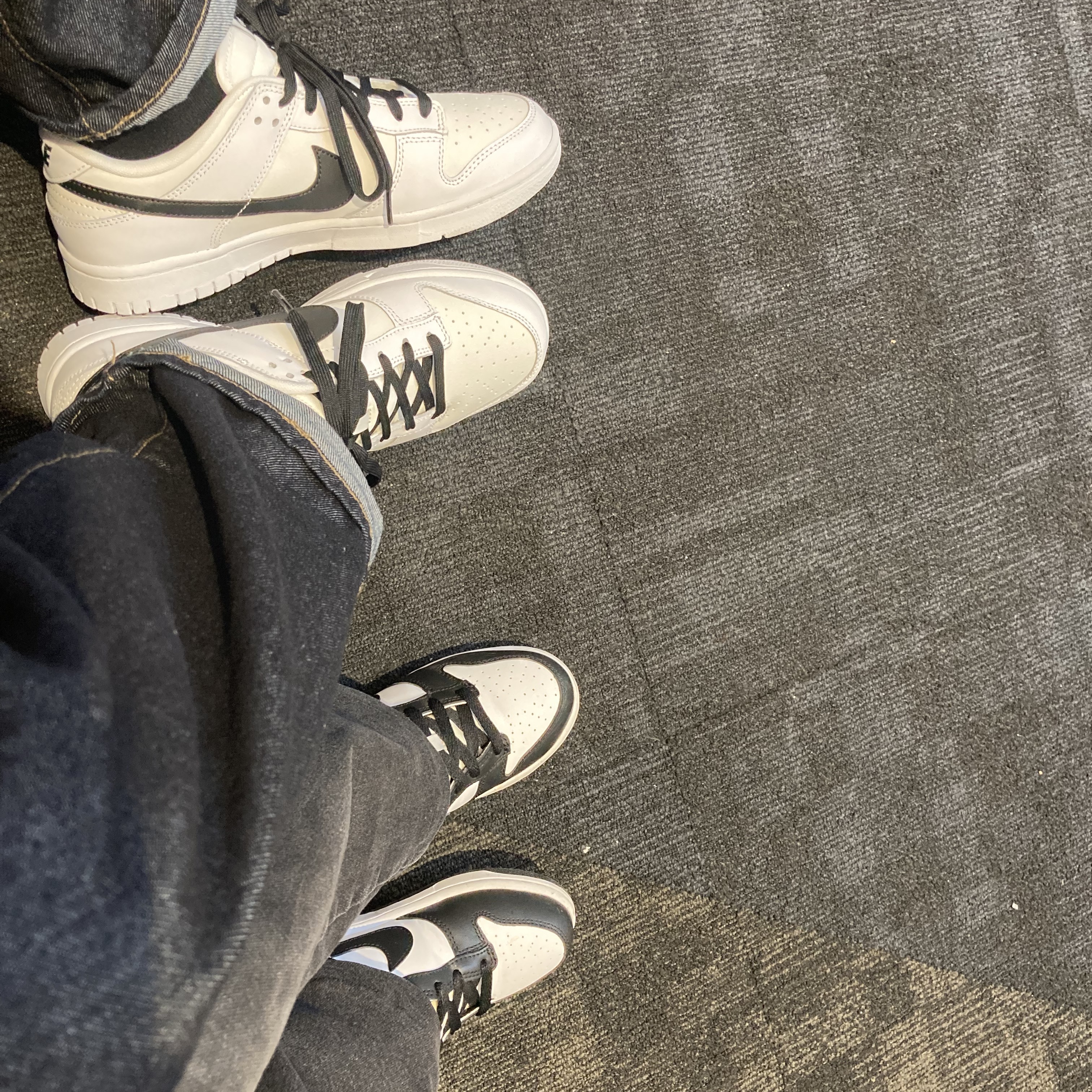 Nike Dunk Low Retro Black, Nike Dunk Low Retro Summit White 착용 스타일 - 2
