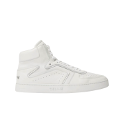 Celine CT-03 High Top Velcro Calfskin Sneakers Optic White