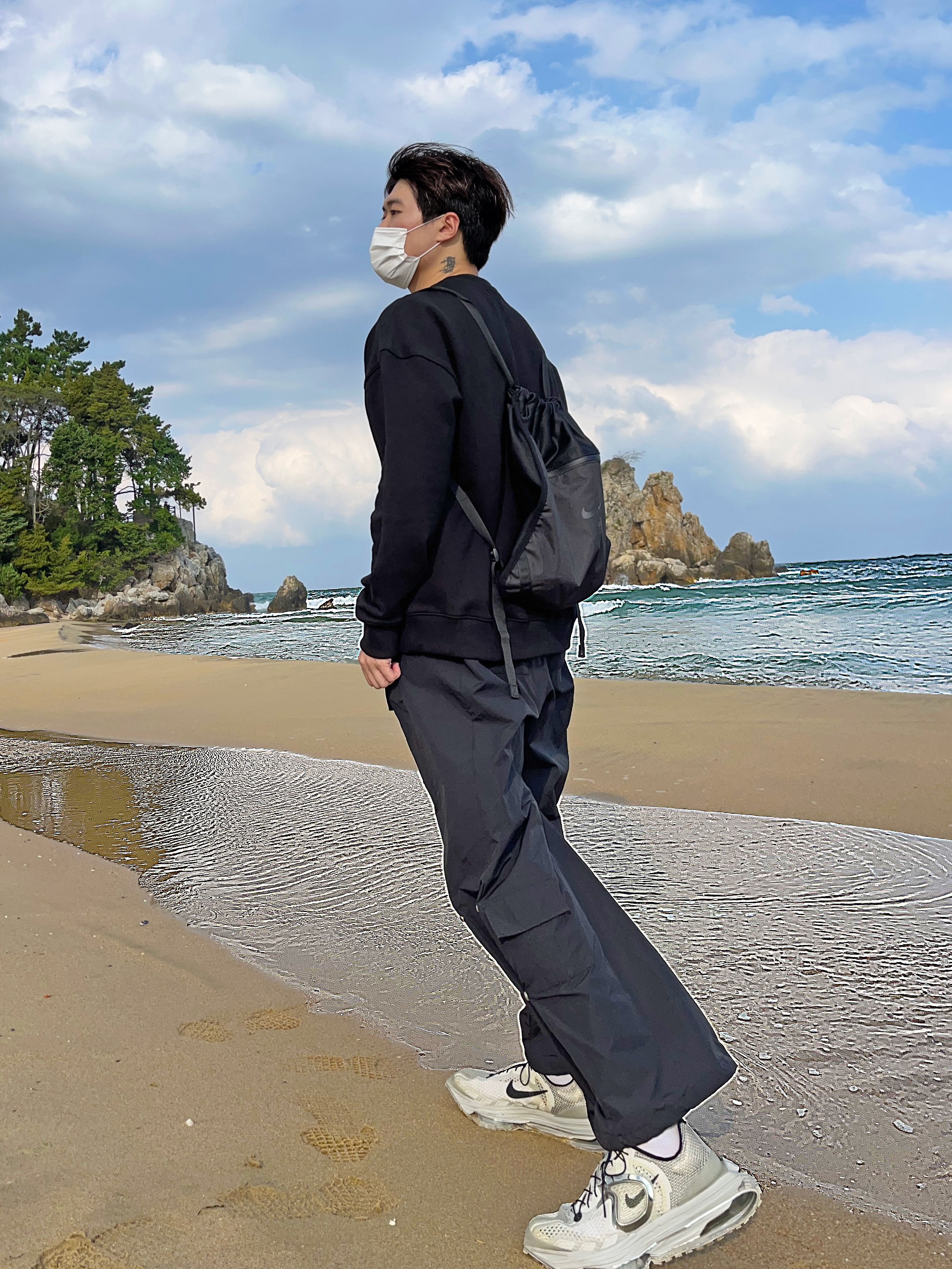 Nike x Matthew M Williams Zoom 004 Stone 착용 스타일