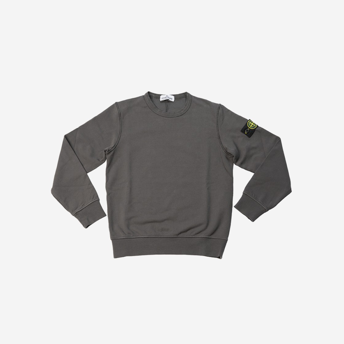 (Kids) Stone Island 61340 Cotton Fleece Crewneck Sweatshirt Dark Grey - 22SS 상세 이미지 1