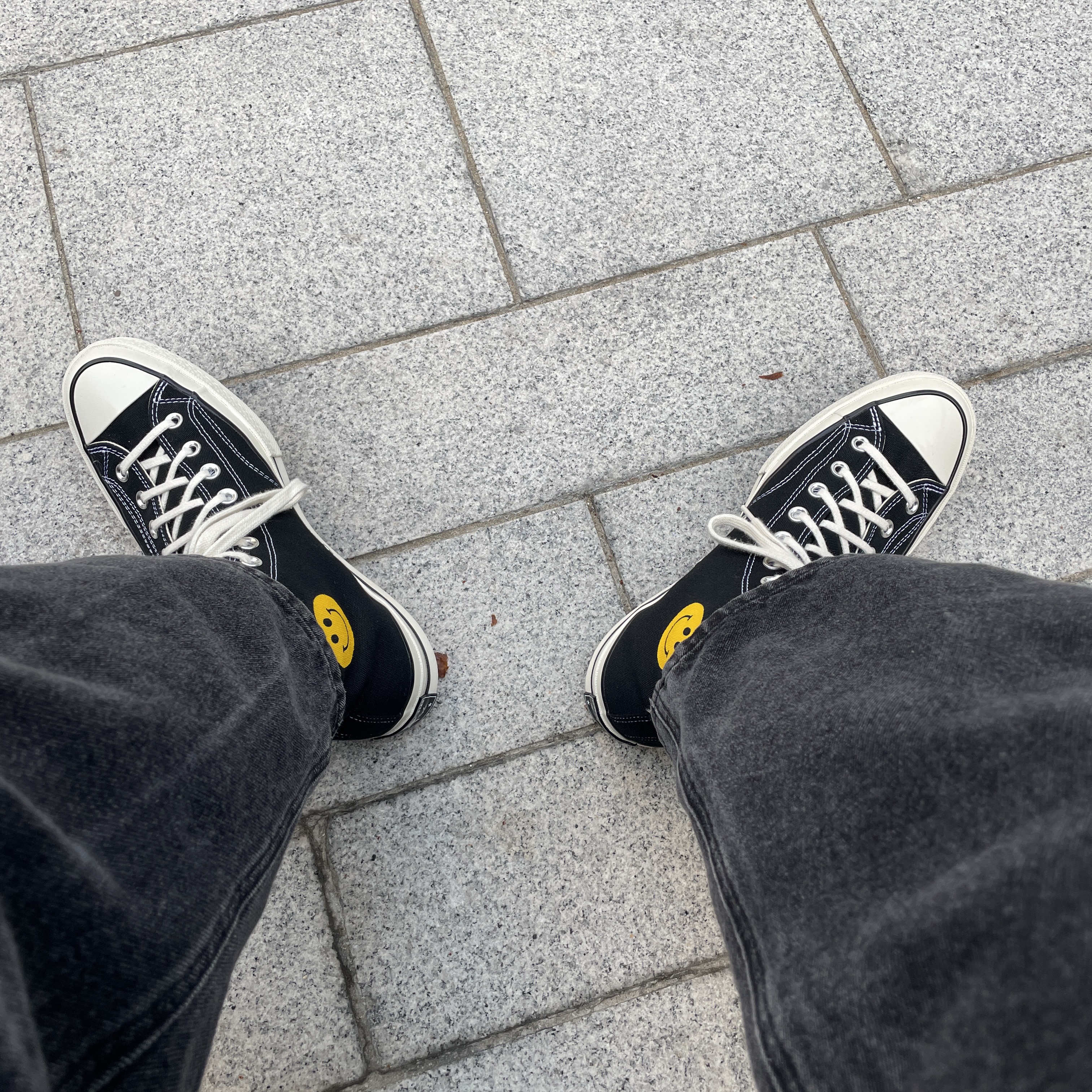 Converse Chuck 70 Hi Black, Converse x Chinatown Market Chuck 70 Hi UV 착용 스타일 - 2