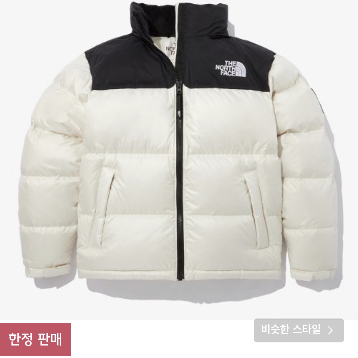 The North Face 1996 Eco Nuptse Jacket White 착용 스타일
